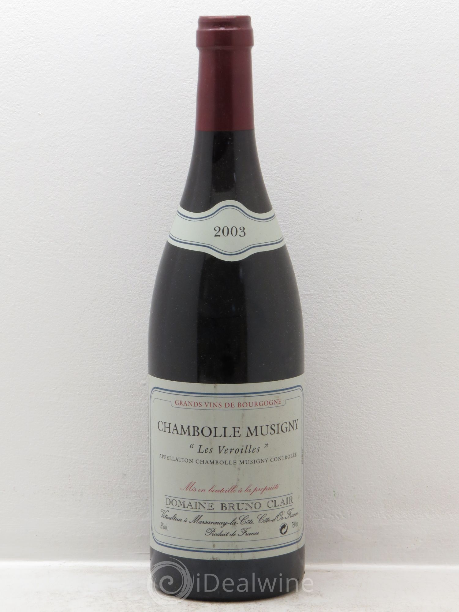 Chambolle-Musigny Les Veroilles Bruno Clair (Domaine) 2003 - Lot de 6 bouteilles - 0