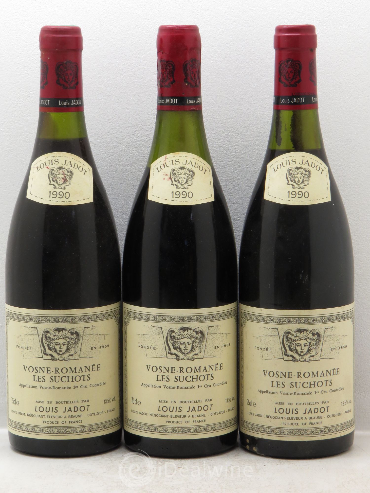Vosne-Romanée 1er Cru 1990 - Lot de 3 bouteilles - 0