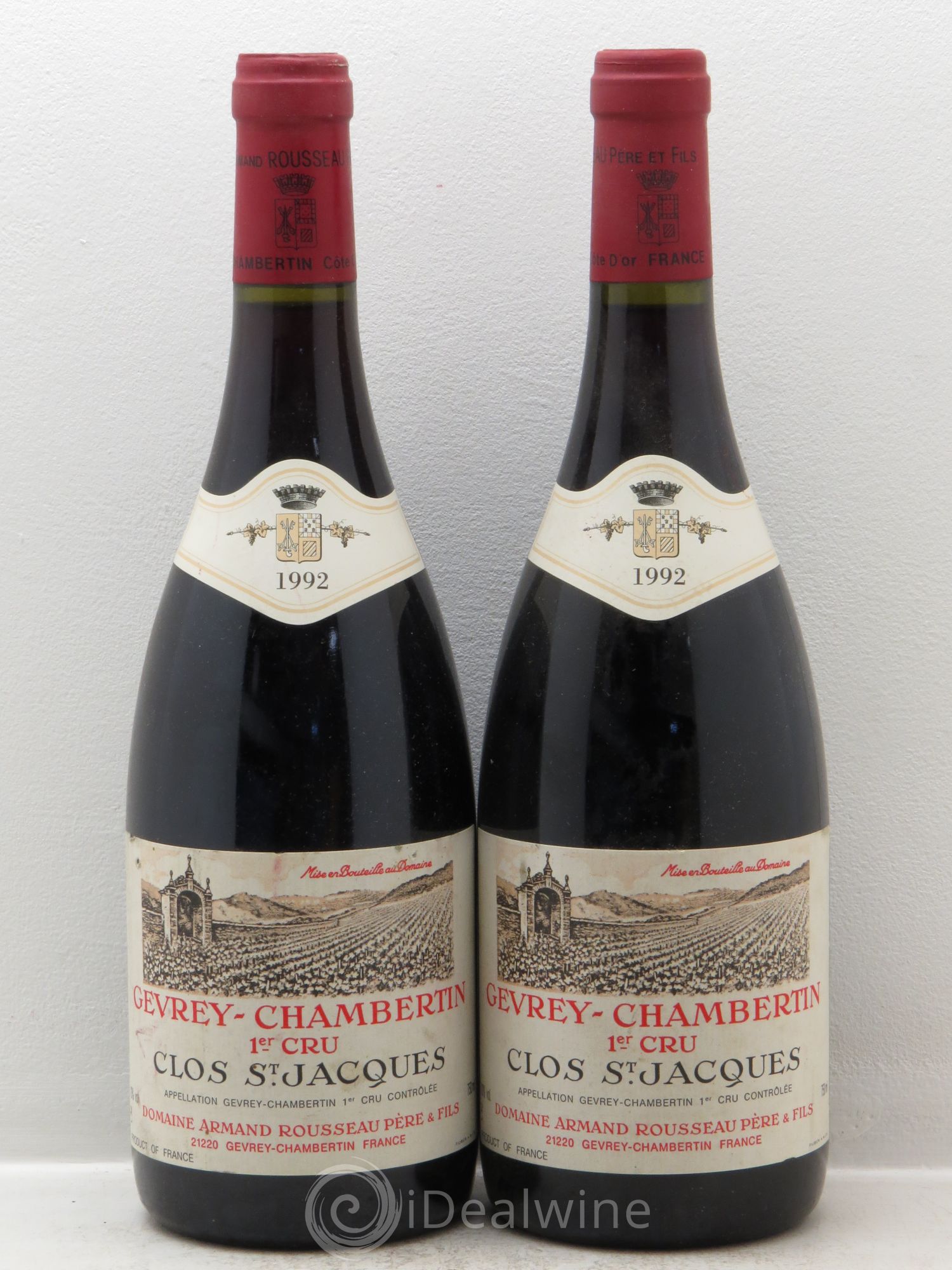 Gevrey-Chambertin 1er Cru Clos Saint-Jacques Armand Rousseau (Domaine) 1992 - Lot de 2 bouteilles - 0