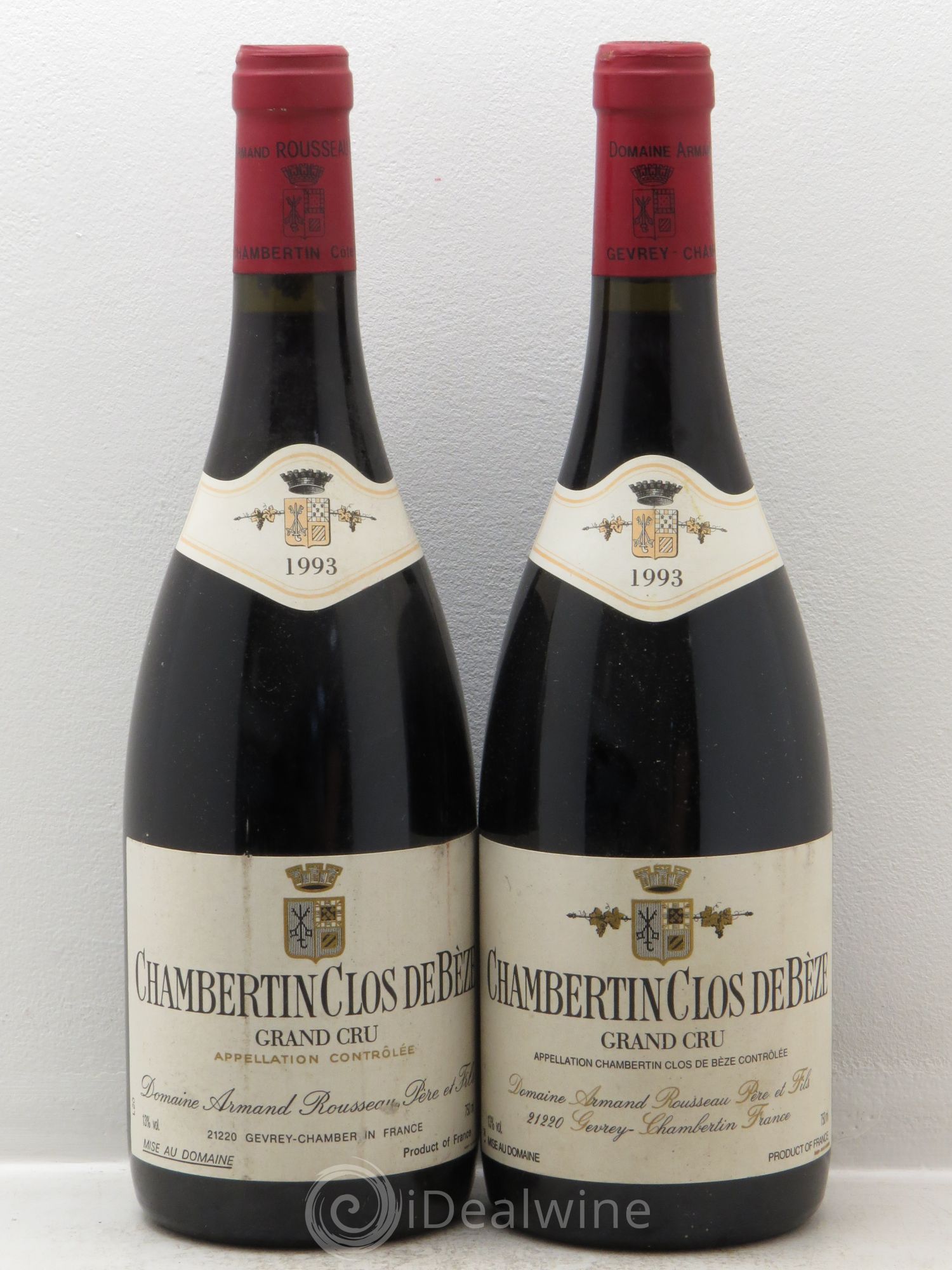 Chambertin Clos de Bèze Grand Cru Armand Rousseau (Domaine) 1993 - Lot de 2 bouteilles - 0