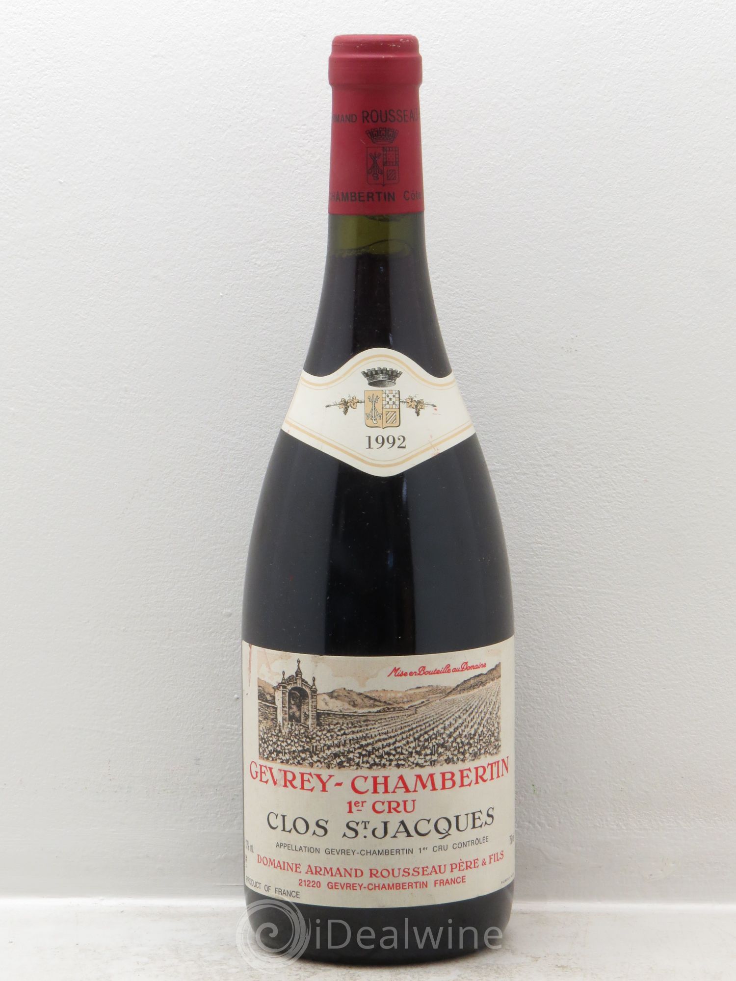 Gevrey-Chambertin 1er Cru Clos Saint-Jacques Armand Rousseau (Domaine) 1992 - Lot de 1 bouteille - 0