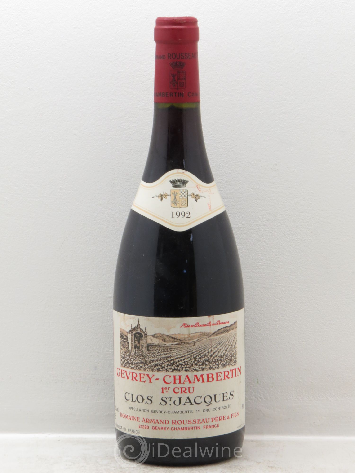 Gevrey-Chambertin 1er Cru Clos Saint-Jacques Armand Rousseau (Domaine) 1992 - Lot de 1 bouteille - 0
