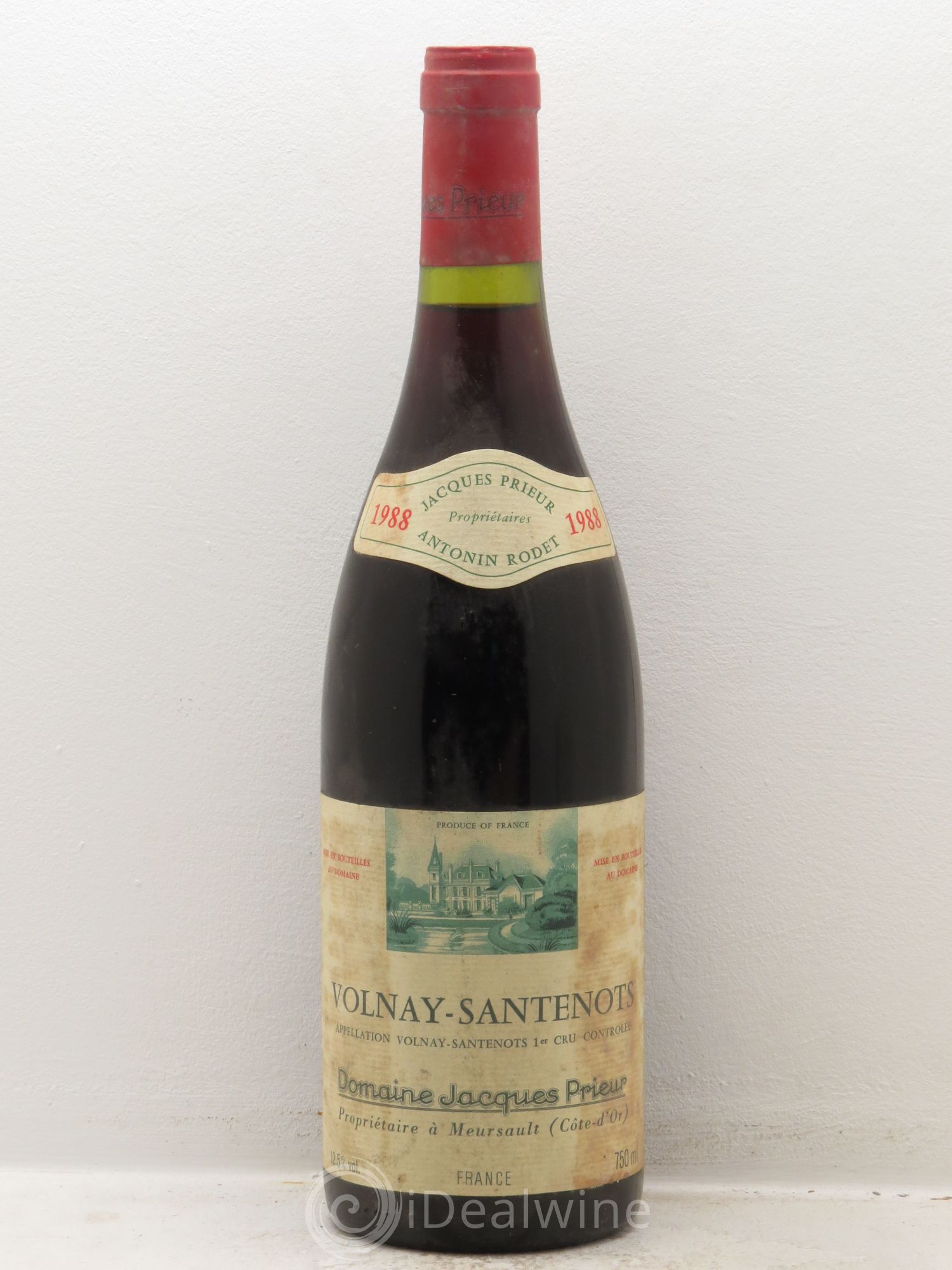 Volnay 1er Cru Santenots Jacques Prieur (Domaine) 1988 - Lot de 1 bouteille - 0