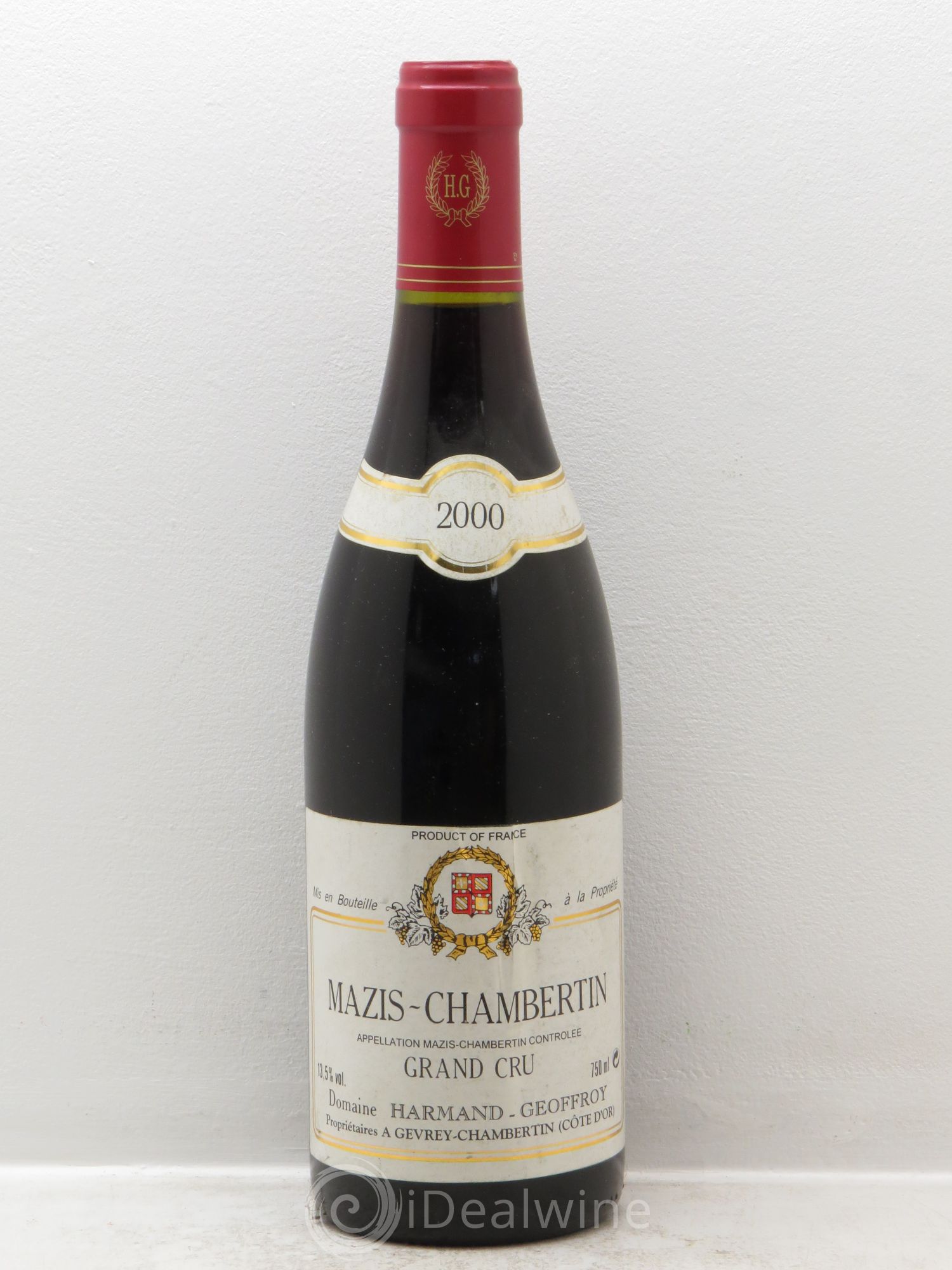 Mazis-Chambertin Grand Cru Harmand-Geoffroy (Domaine) 2000 - Lot de 1 bouteille - 0