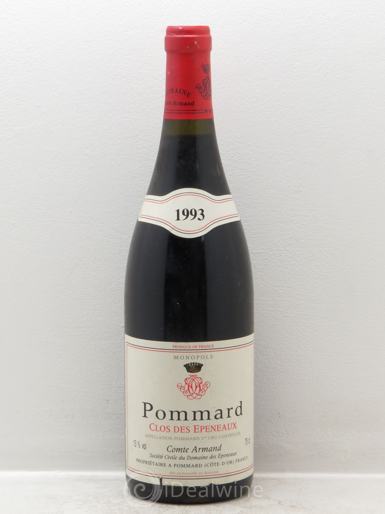 Pommard 1er Cru Clos des Epeneaux Comte Armand 1993 - Lot de 1 bouteille - 0