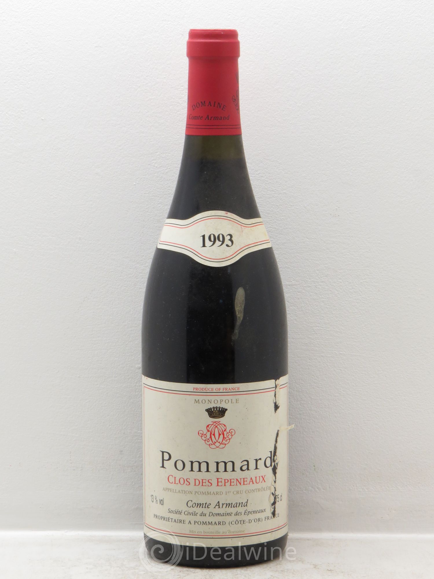 Pommard 1er Cru Clos des Epeneaux Comte Armand 1993 - Lot de 1 bouteille - 0