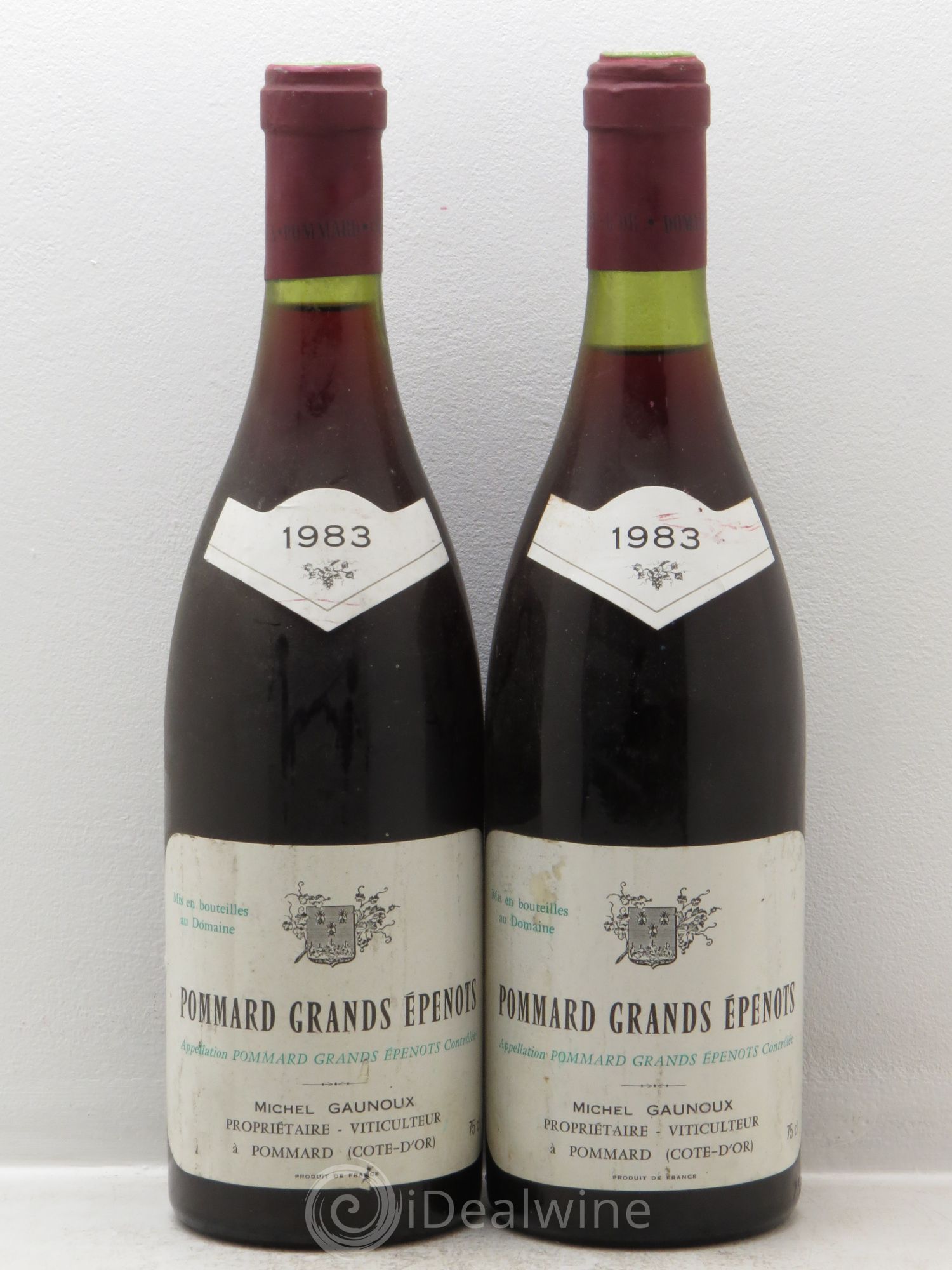 Pommard 1er Cru Grands Epenots Michel Gaunoux 1983 - Lot de 2 bouteilles - 0