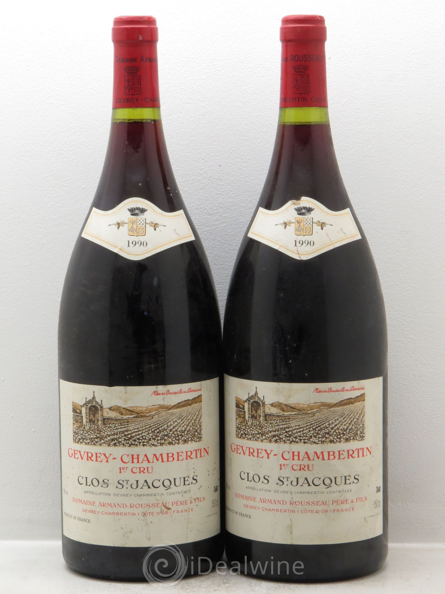 Gevrey-Chambertin 1er Cru Clos Saint-Jacques Armand Rousseau (Domaine) 1990 - Lot de 2 magnums - 0
