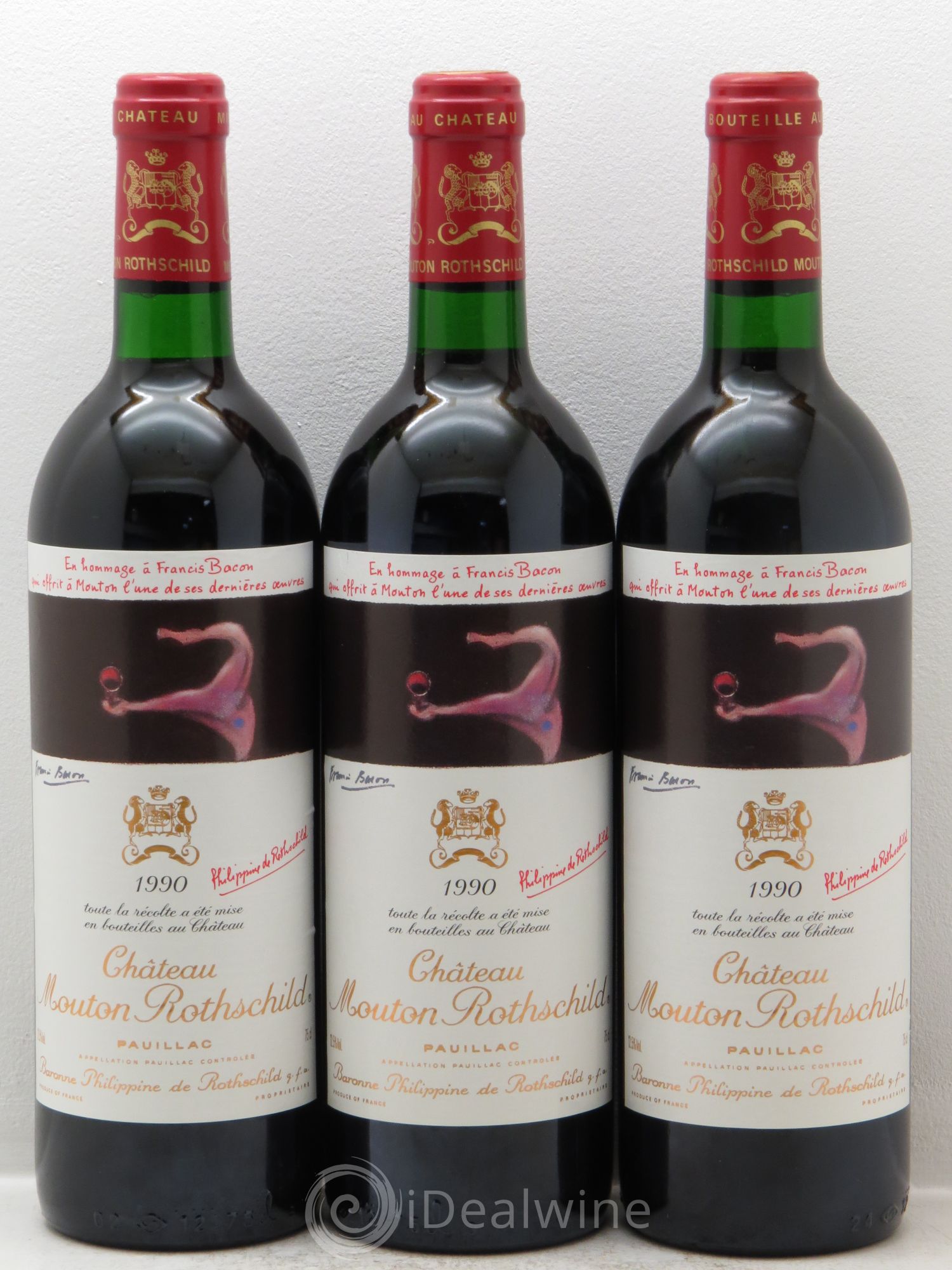 Château Mouton Rothschild 1er Grand Cru Classé 1990 - Lot de 6 bouteilles - 2