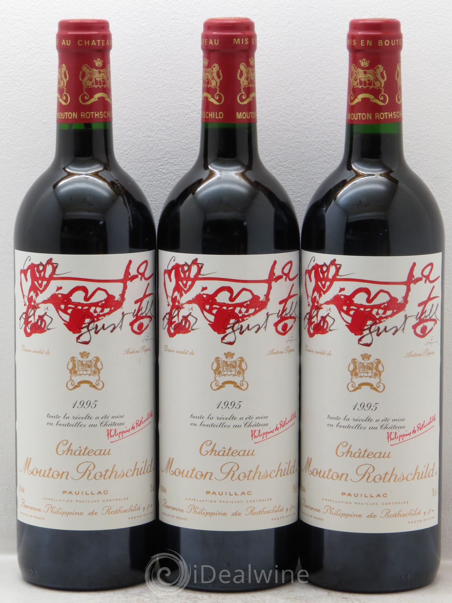 Château Mouton Rothschild 1er Grand Cru Classé 1995 - Lot de 6 bouteilles - 2