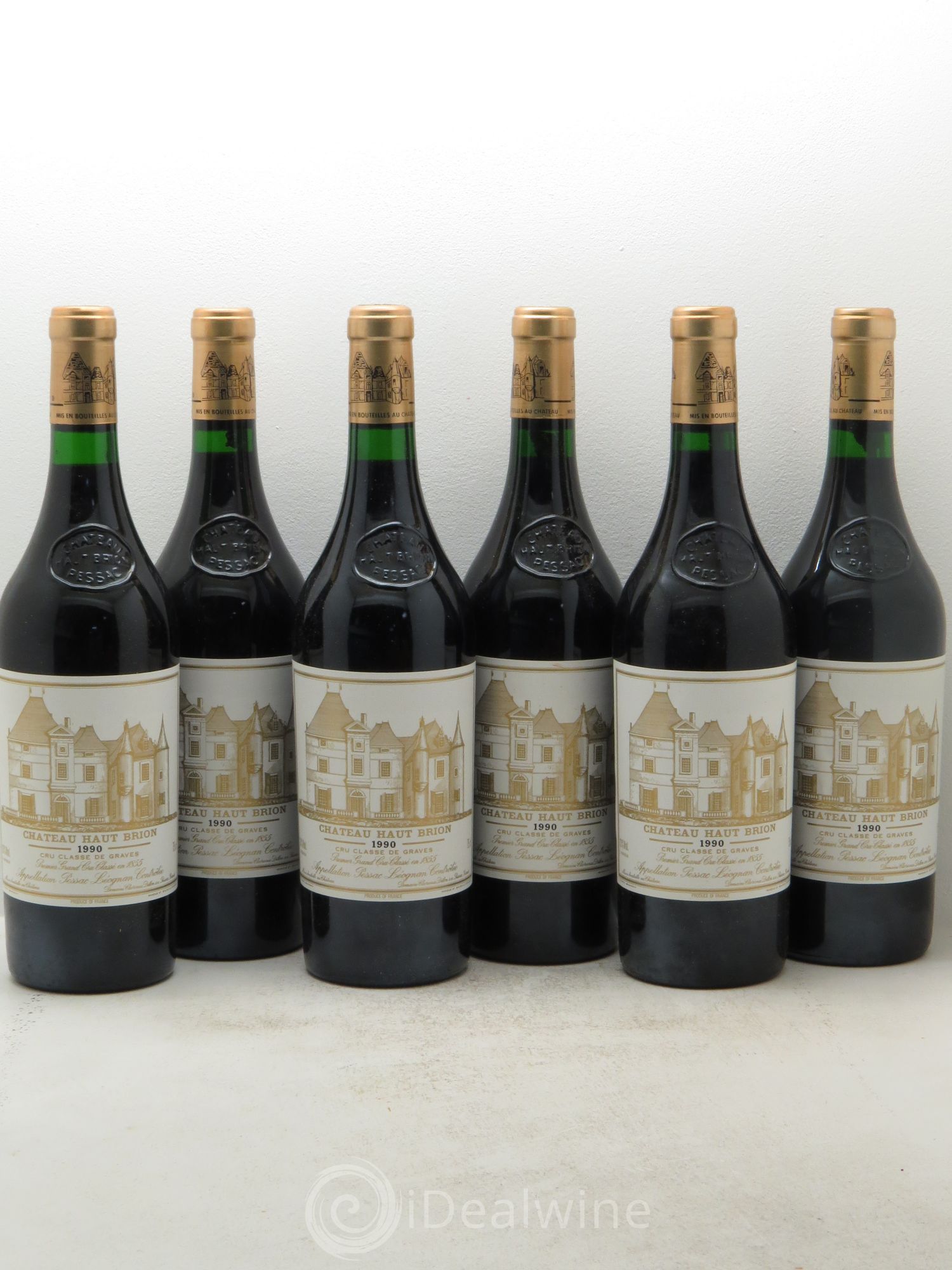 Château Haut Brion 1er Grand Cru Classé 1990 - Lot de 6 bouteilles - 0