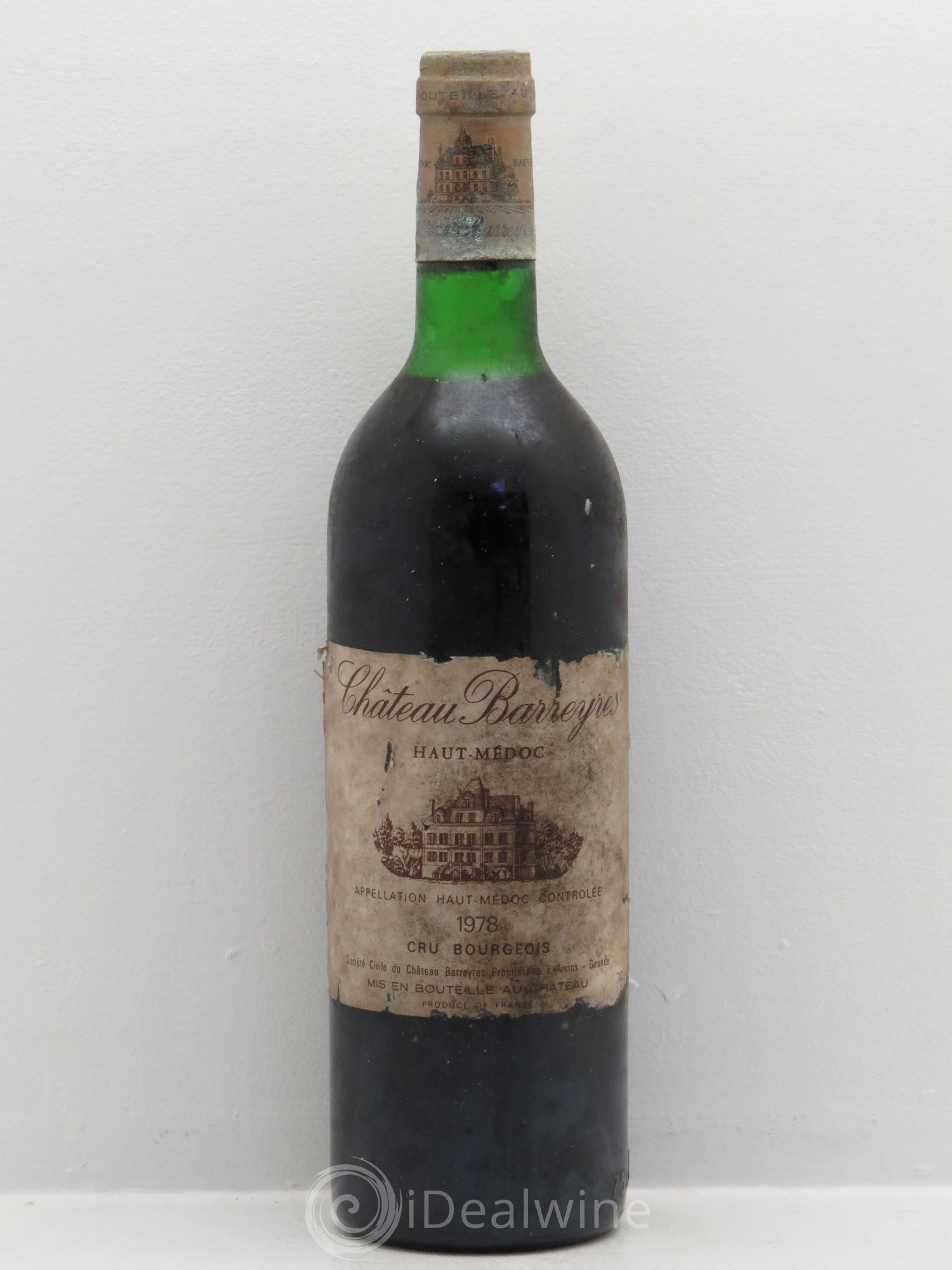 Château Barreyres Cru Bourgeois 1978 - Lot de 1 bouteille - 0