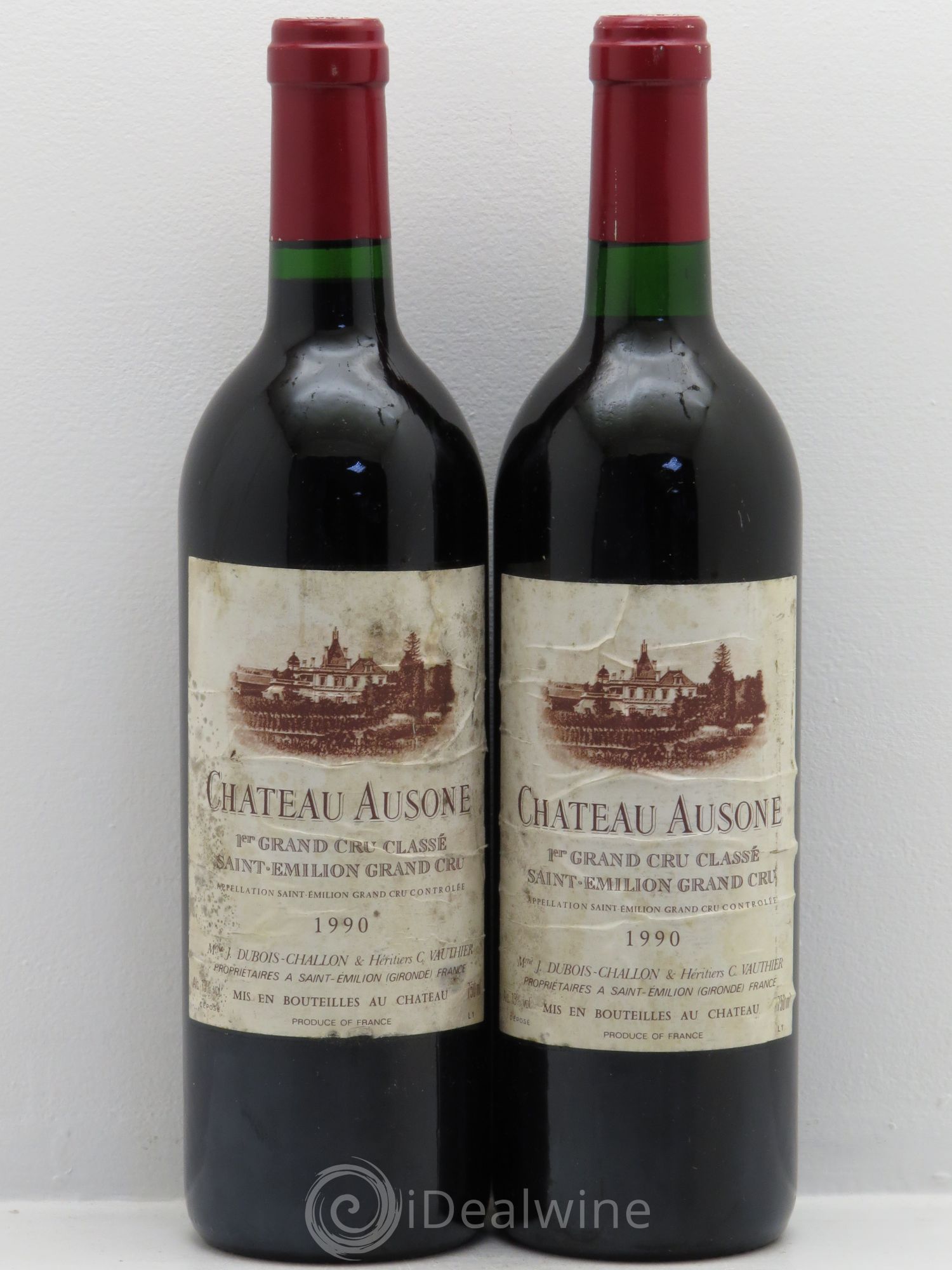 Château Ausone 1er Grand Cru Classé A 1990 - Lot de 2 bouteilles - 0