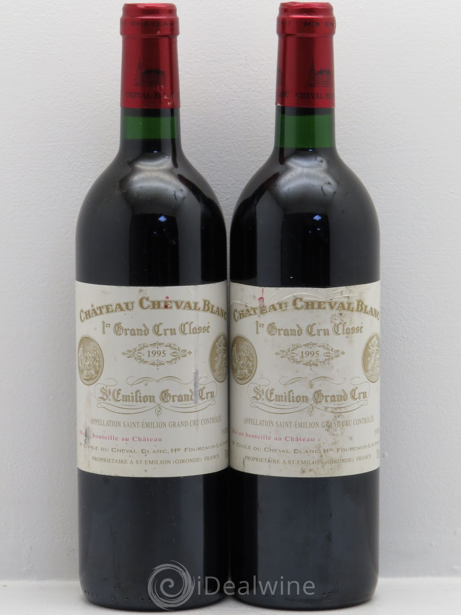 Château Cheval Blanc 1er Grand Cru Classé A 1995 - Lot de 2 bouteilles - 0