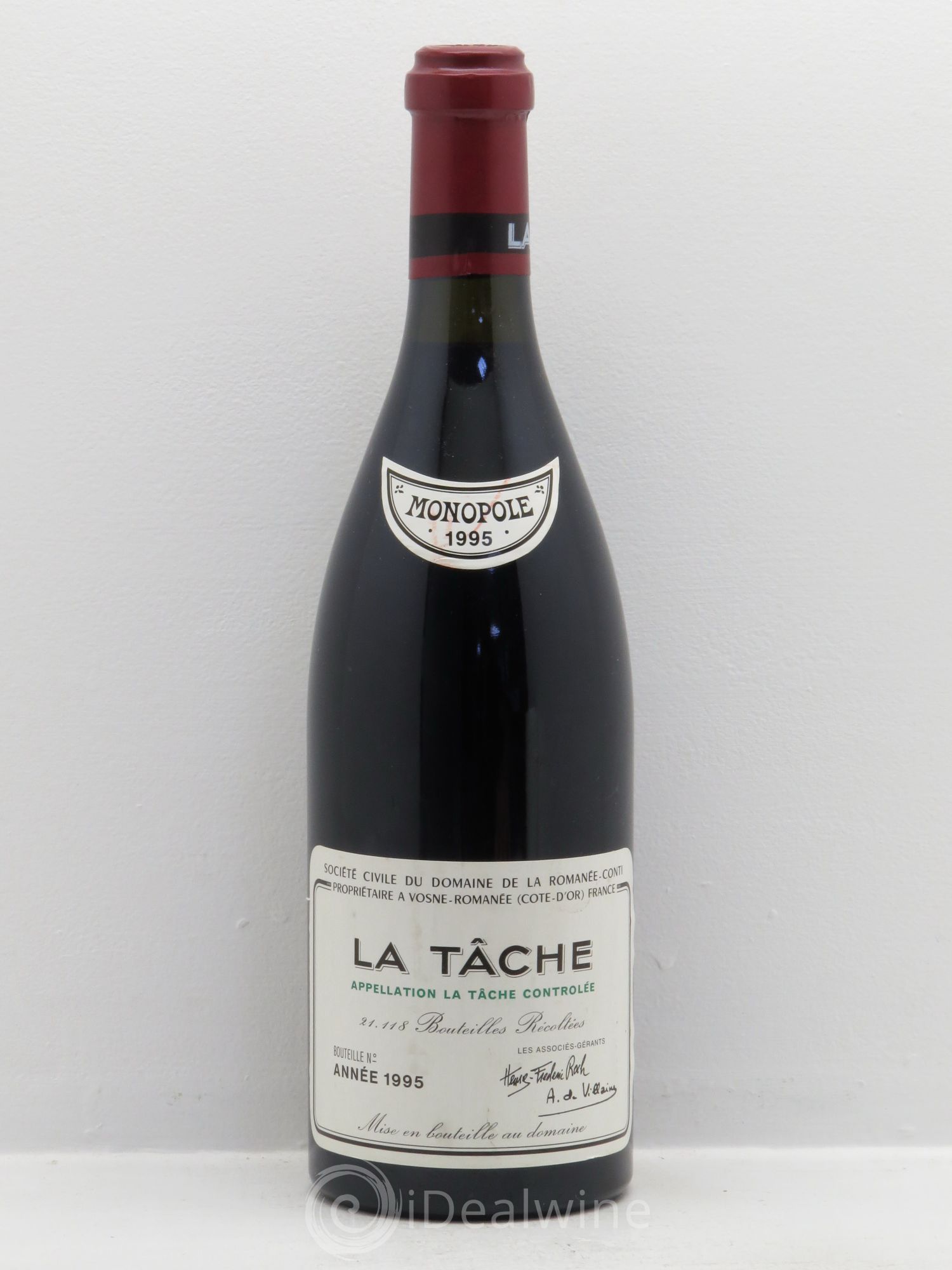 La Tâche Grand Cru Domaine de la Romanée-Conti 1995 - Lot de 1 bouteille - 0