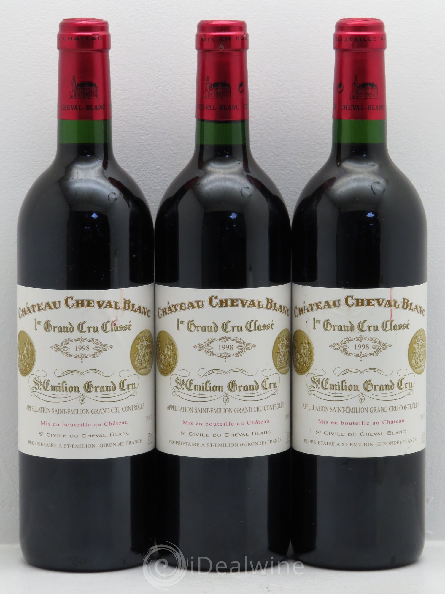 Château Cheval Blanc 1er Grand Cru Classé A 1998 - Lot de 6 bouteilles - 2