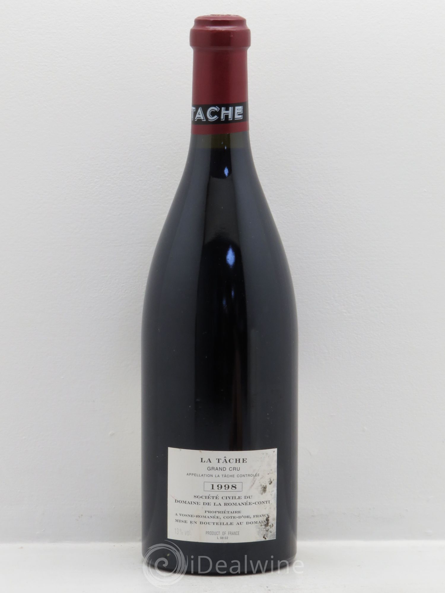 La Tâche Grand Cru Domaine de la Romanée-Conti 1998 - Lot de 1 bouteille - 1