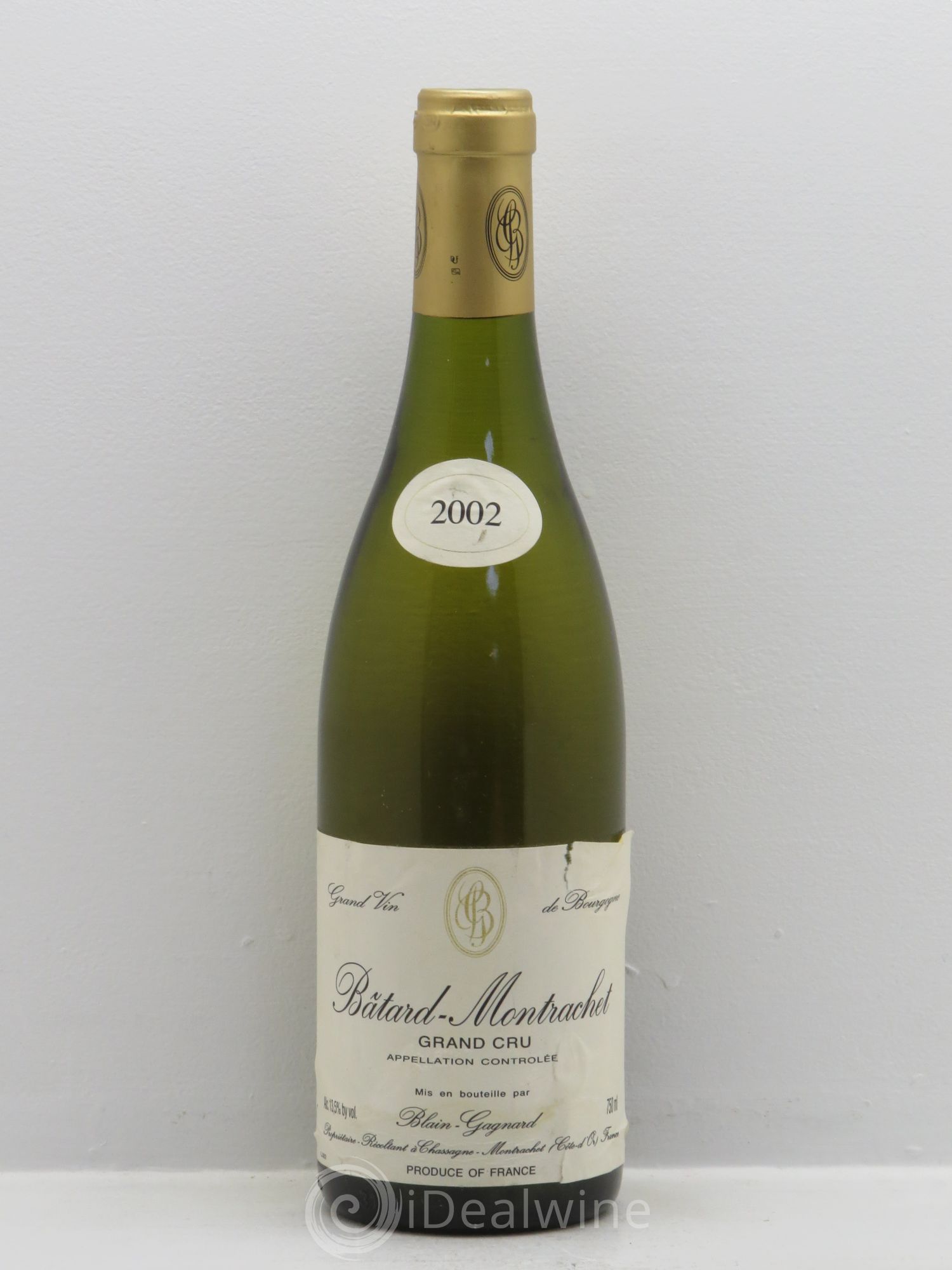 Bâtard-Montrachet Grand Cru Blain-Gagnard (Domaine) 2002 - Lot de 1 bouteille - 0