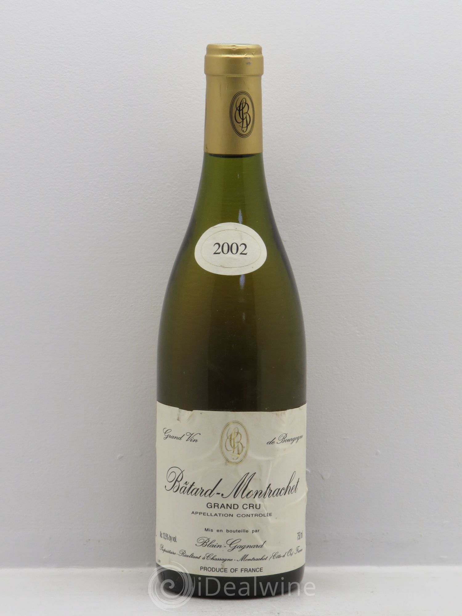Bâtard-Montrachet Grand Cru Blain-Gagnard (Domaine) 2002 - Lot de 1 bouteille - 0