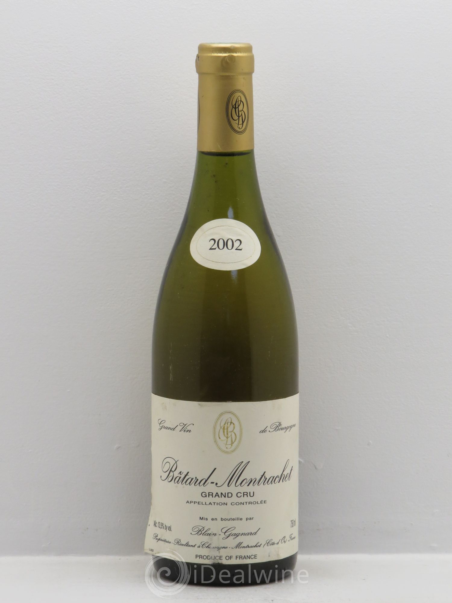 Bâtard-Montrachet Grand Cru Blain-Gagnard (Domaine) 2002 - Lot de 1 bouteille - 0