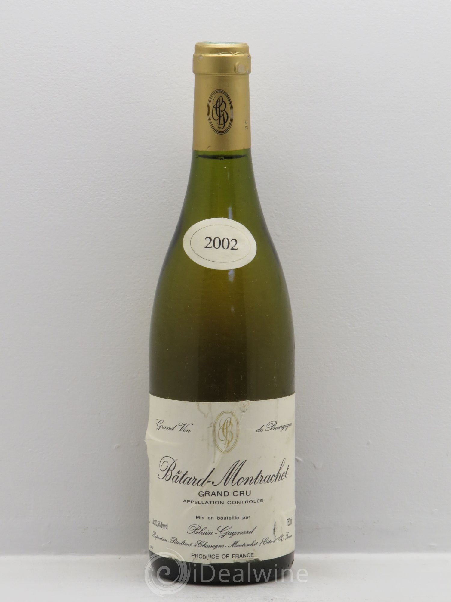 Bâtard-Montrachet Grand Cru Blain-Gagnard (Domaine) 2002 - Lot de 1 bouteille - 0