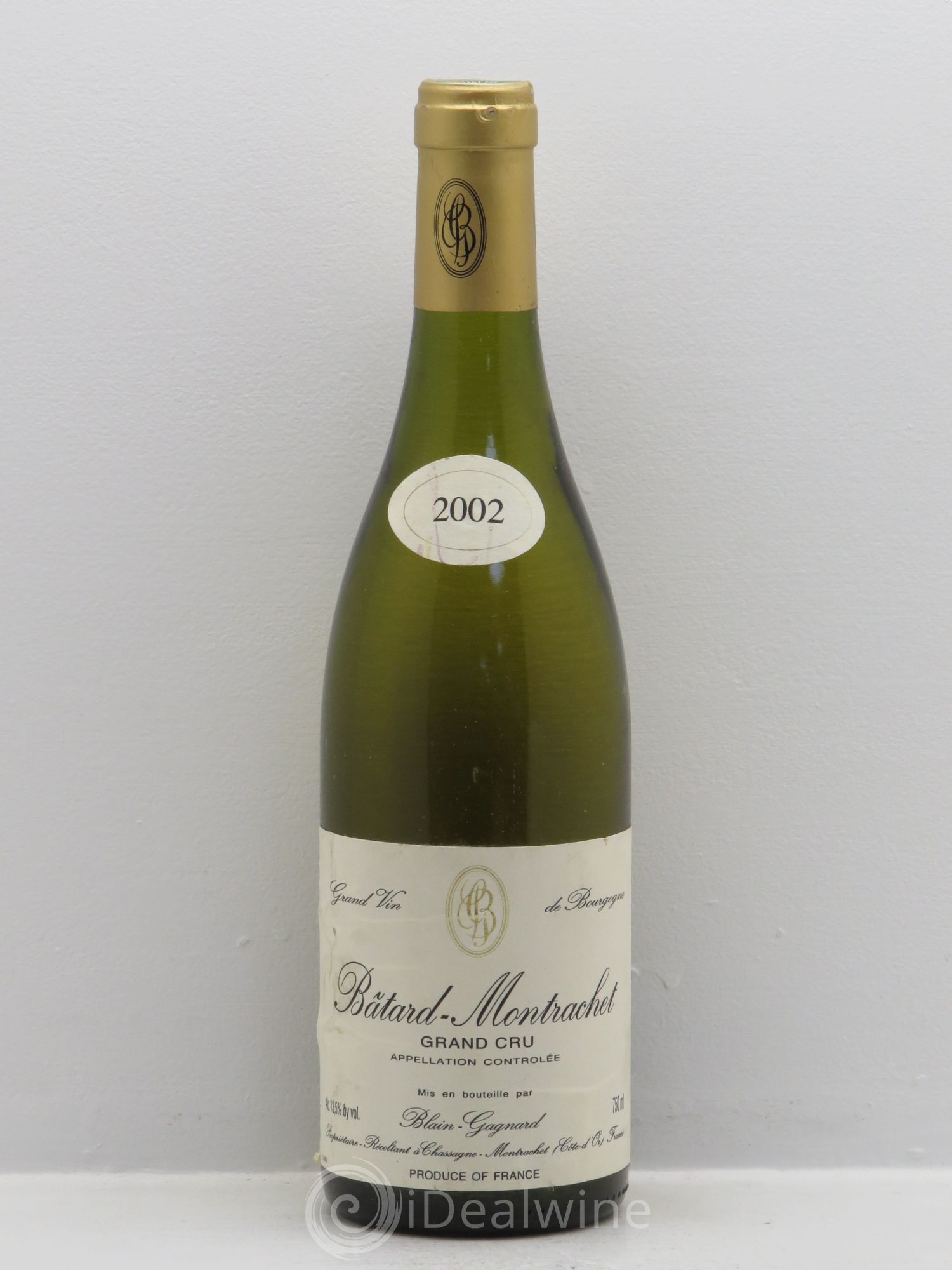 Bâtard-Montrachet Grand Cru Blain-Gagnard (Domaine) 2002 - Lot de 1 bouteille - 0