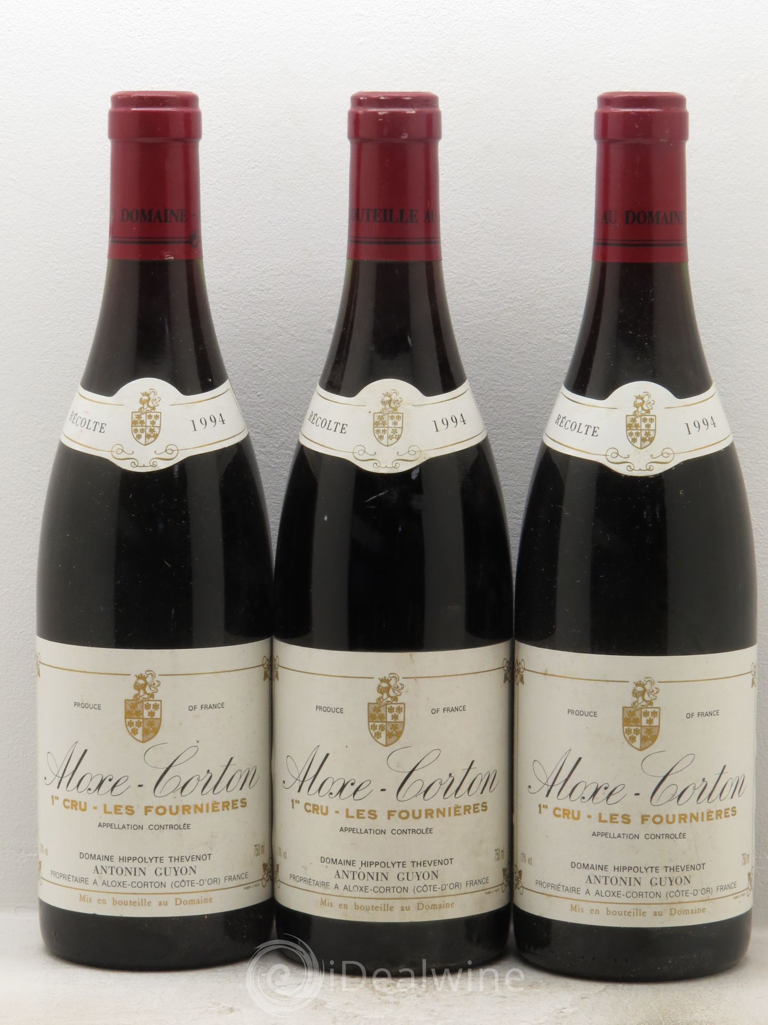 Aloxe-Corton 1er Cru A.Guyon 1994 - Lot de 3 bouteilles - 0