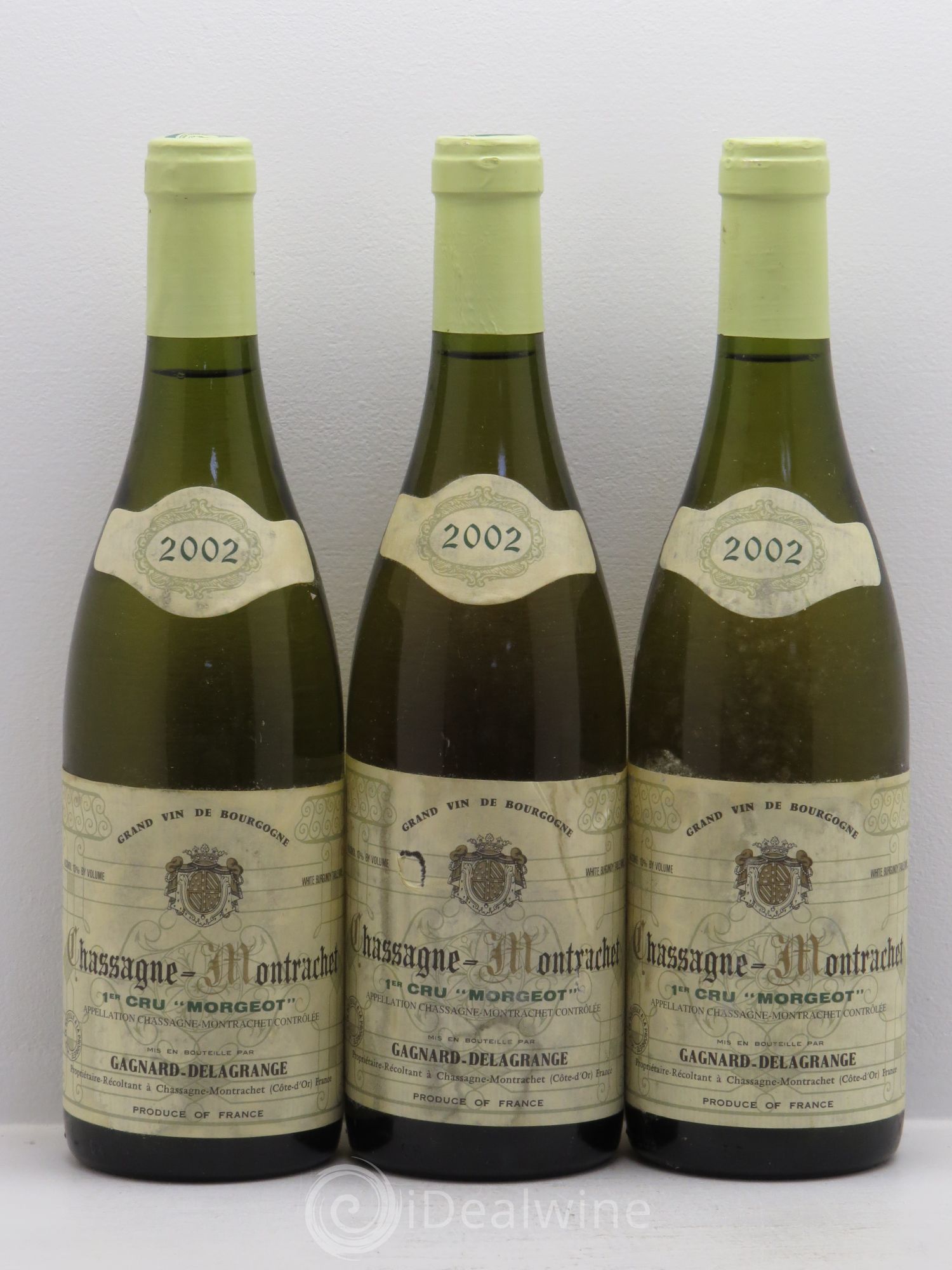 Chassagne-Montrachet 1er Cru 2002 - Lot de 3 bouteilles - 0