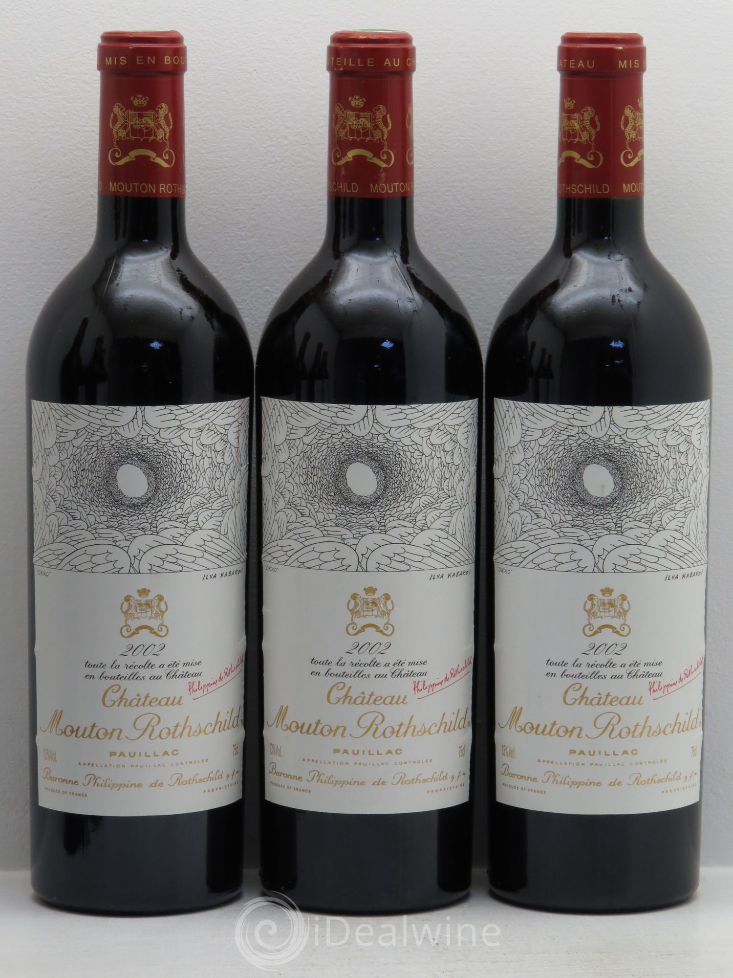 Château Mouton Rothschild 1er Grand Cru Classé 2002 - Lot de 6 bouteilles - 1