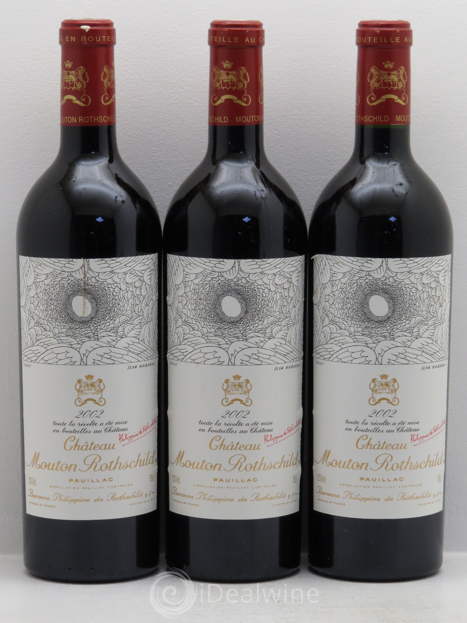 Château Mouton Rothschild 1er Grand Cru Classé 2002 - Lot de 6 bouteilles - 2