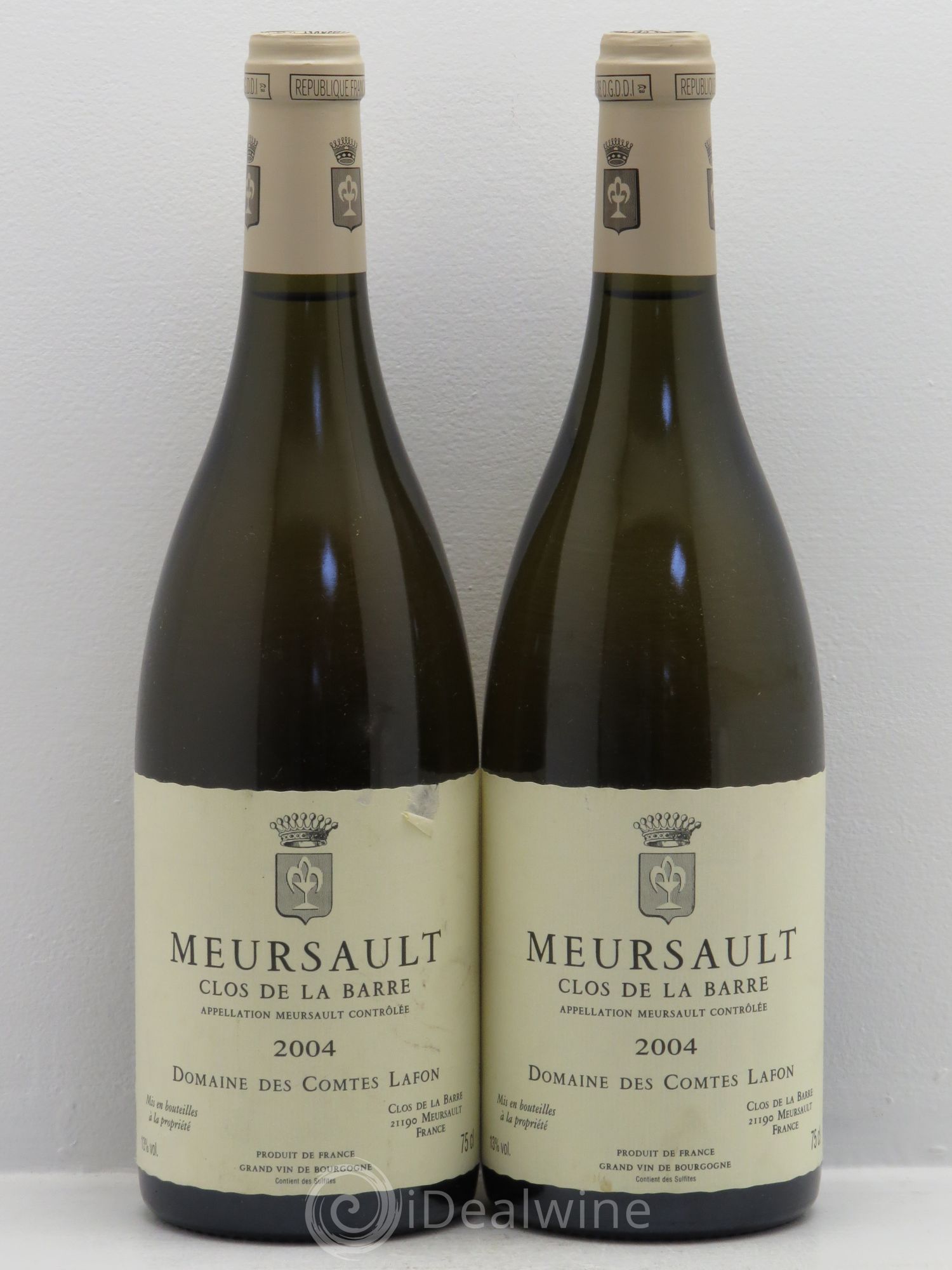 Meursault Clos de la Barre Comtes Lafon (Domaine des) 2004 - Lot de 2 bouteilles - 0