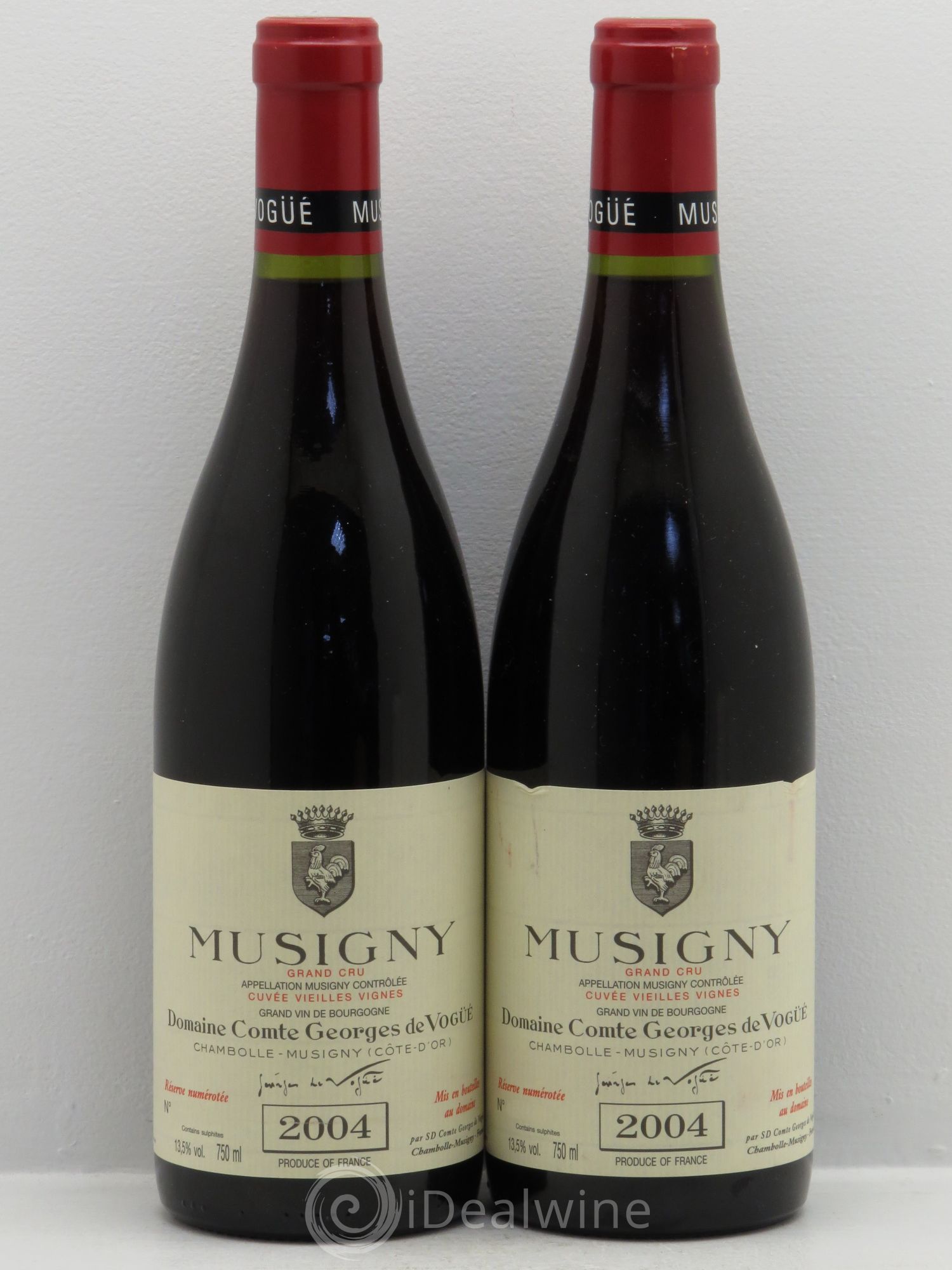 Musigny Grand Cru Cuvée Vieilles Vignes Comte Georges de Vogüé 2004 - Lot de 2 bouteilles - 0