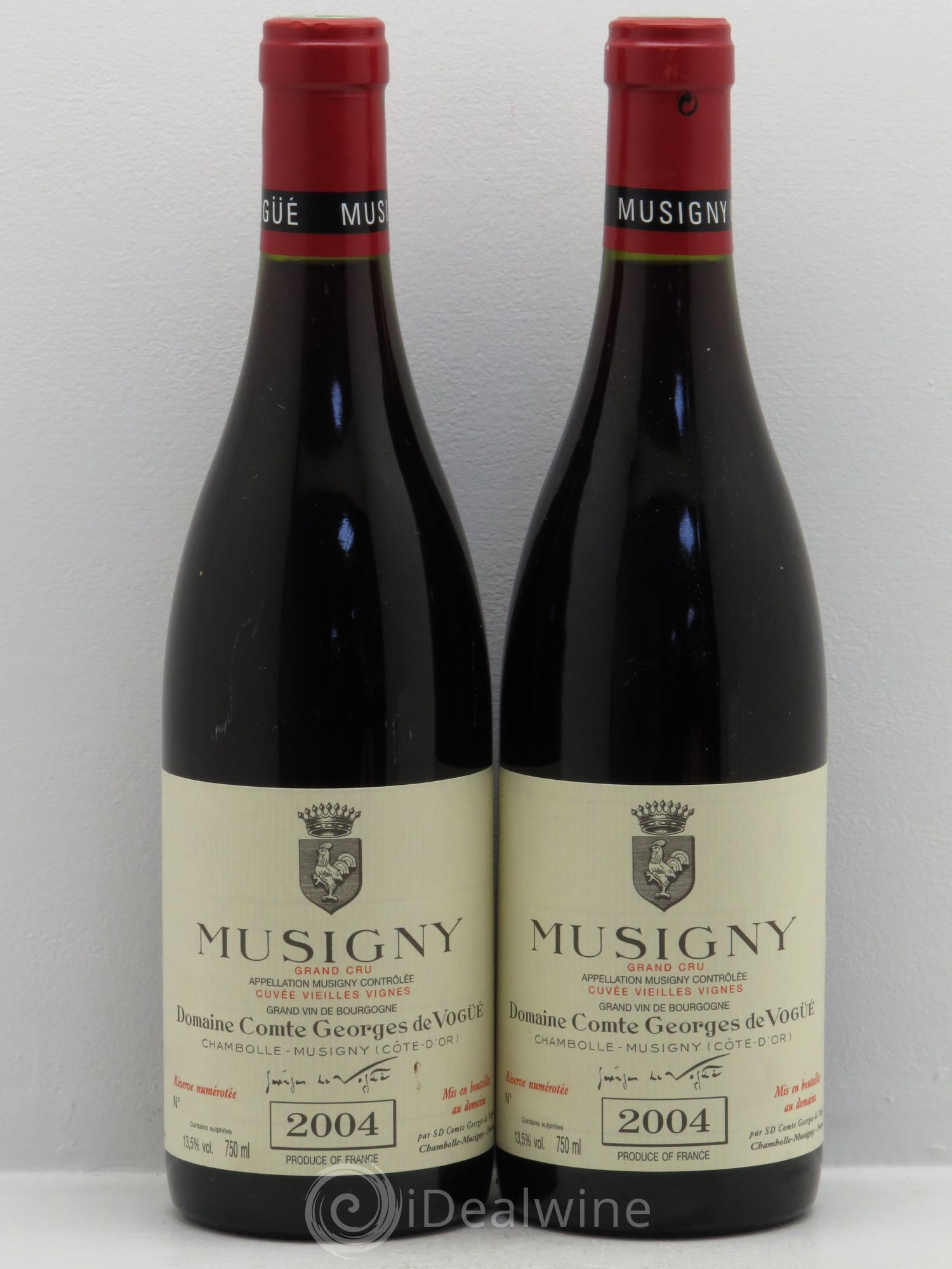 Musigny Grand Cru Cuvée Vieilles Vignes Comte Georges de Vogüé 2004 - Lot de 2 bouteilles - 0