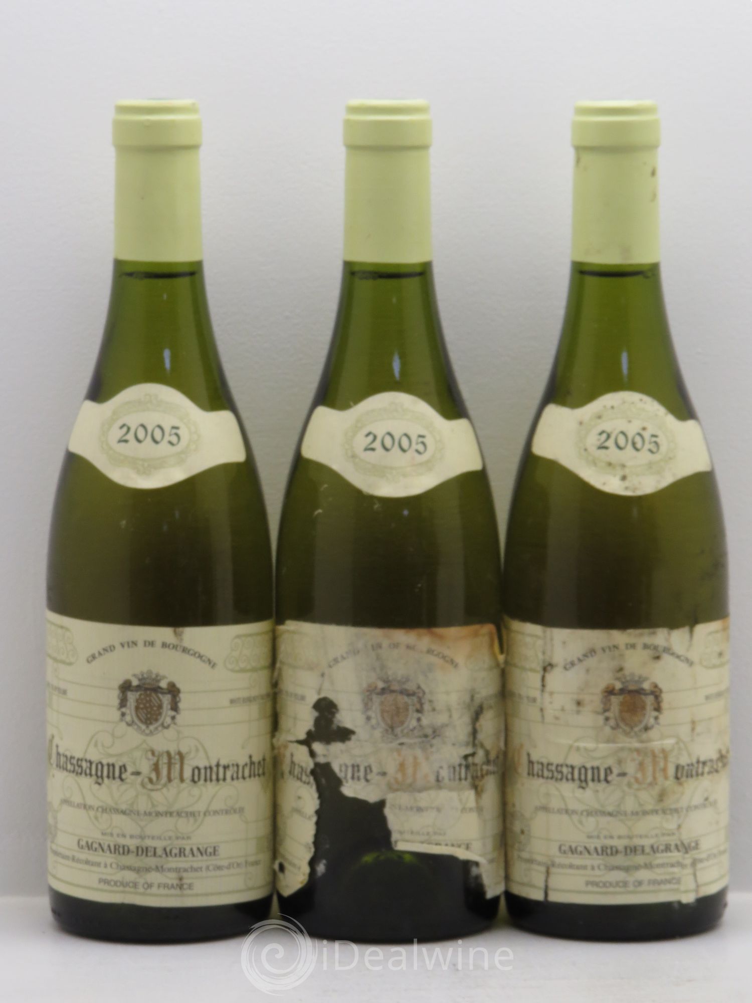 Chassagne-Montrachet Domaine Gagnard Delagrange 2005 - Lot de 3 bouteilles - 0