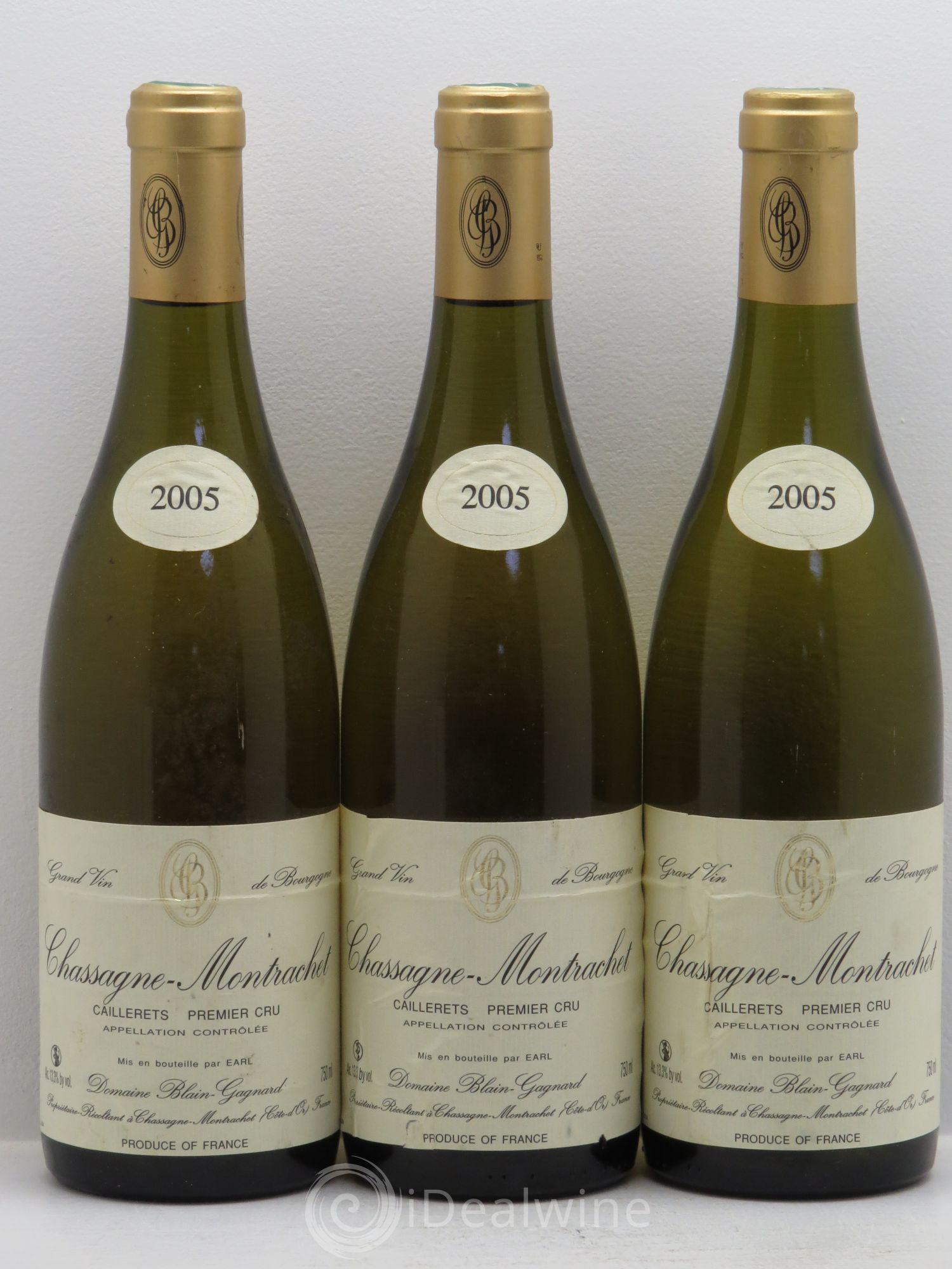 Chassagne-Montrachet 1er Cru 2005 - Lot de 3 bouteilles - 0