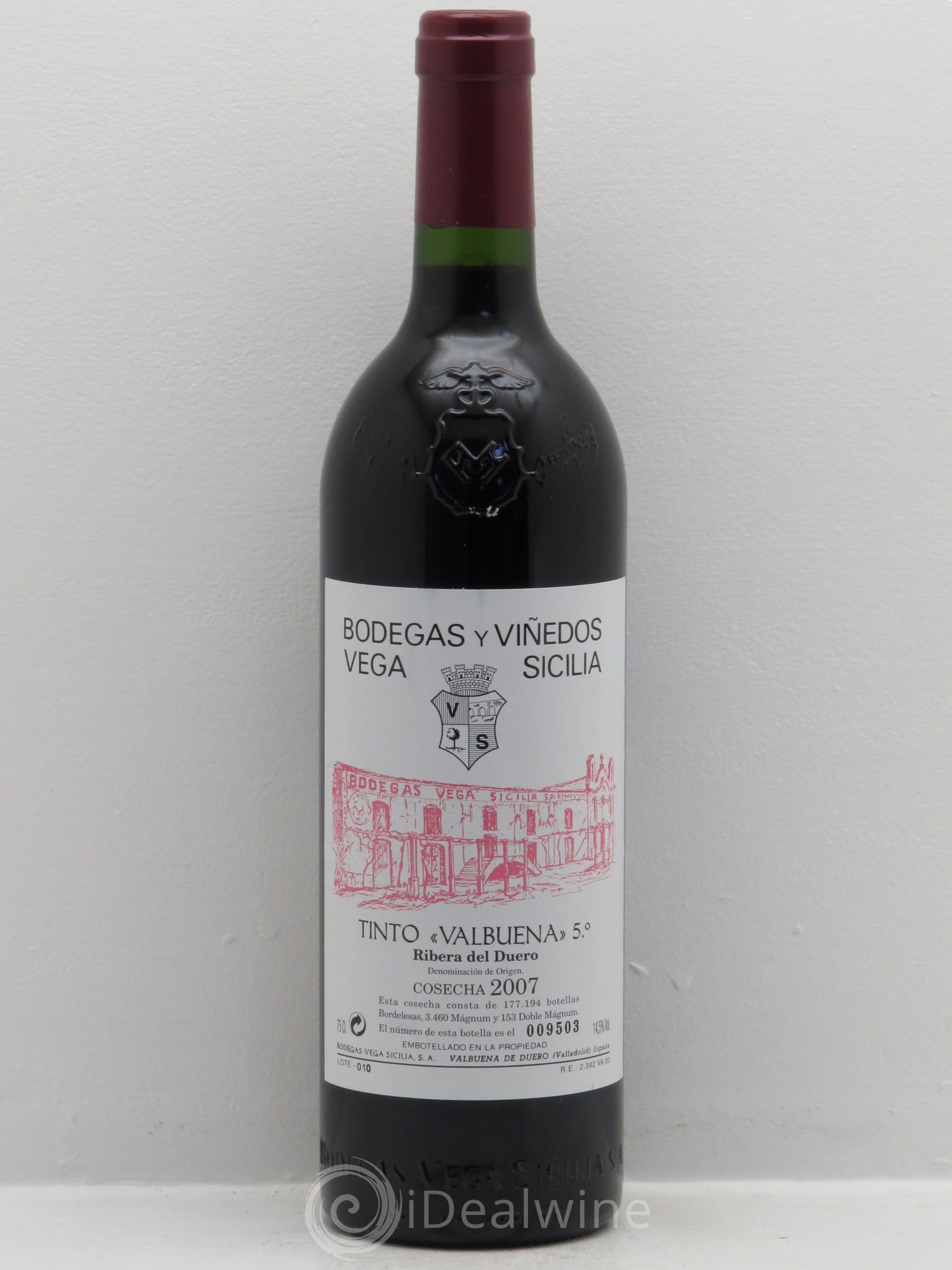 Ribera Del Duero DO Valbuena Domaine Vega Sicilia 2007 - Posten von 1 Flasche - 0