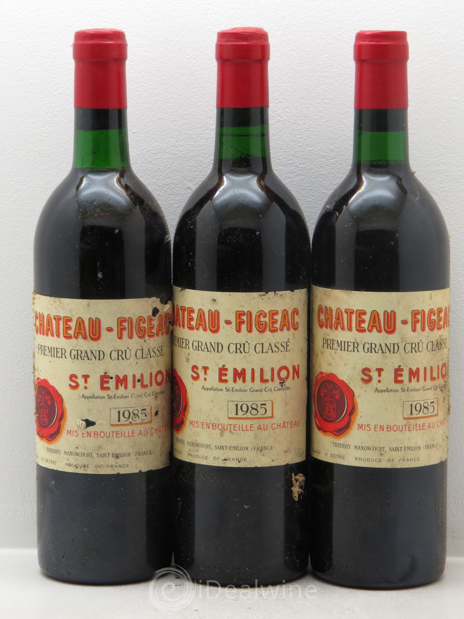 Château Figeac 1er Grand Cru Classé A 1985 - Lot de 3 bouteilles - 0
