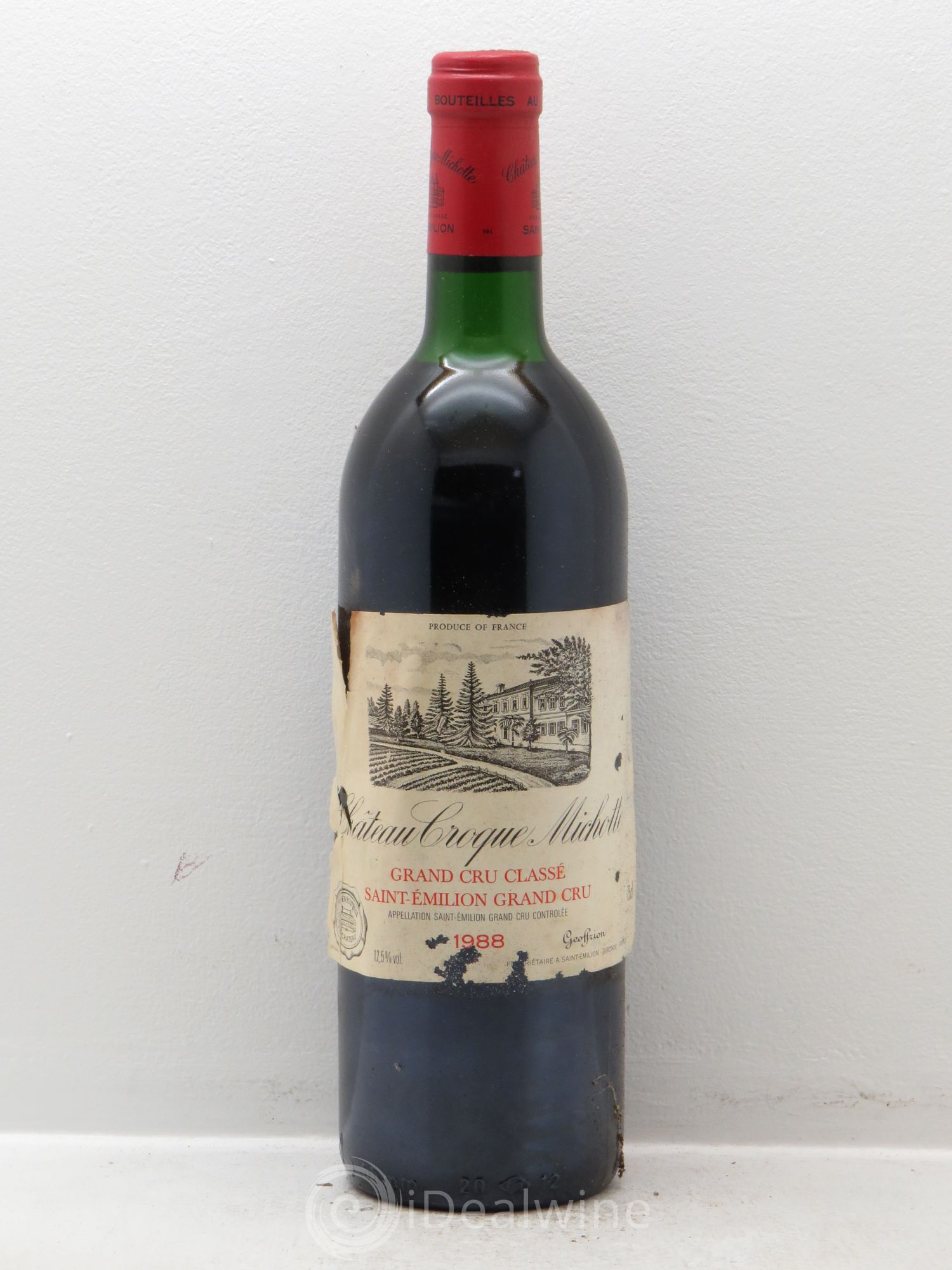 Château Croque Michotte 1988 - Lot de 12 bouteilles - 0