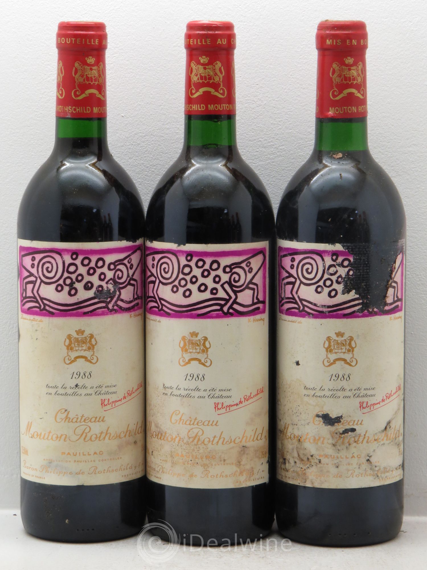 Château Mouton Rothschild 1er Grand Cru Classé 1988 - Lot de 6 bouteilles - 2