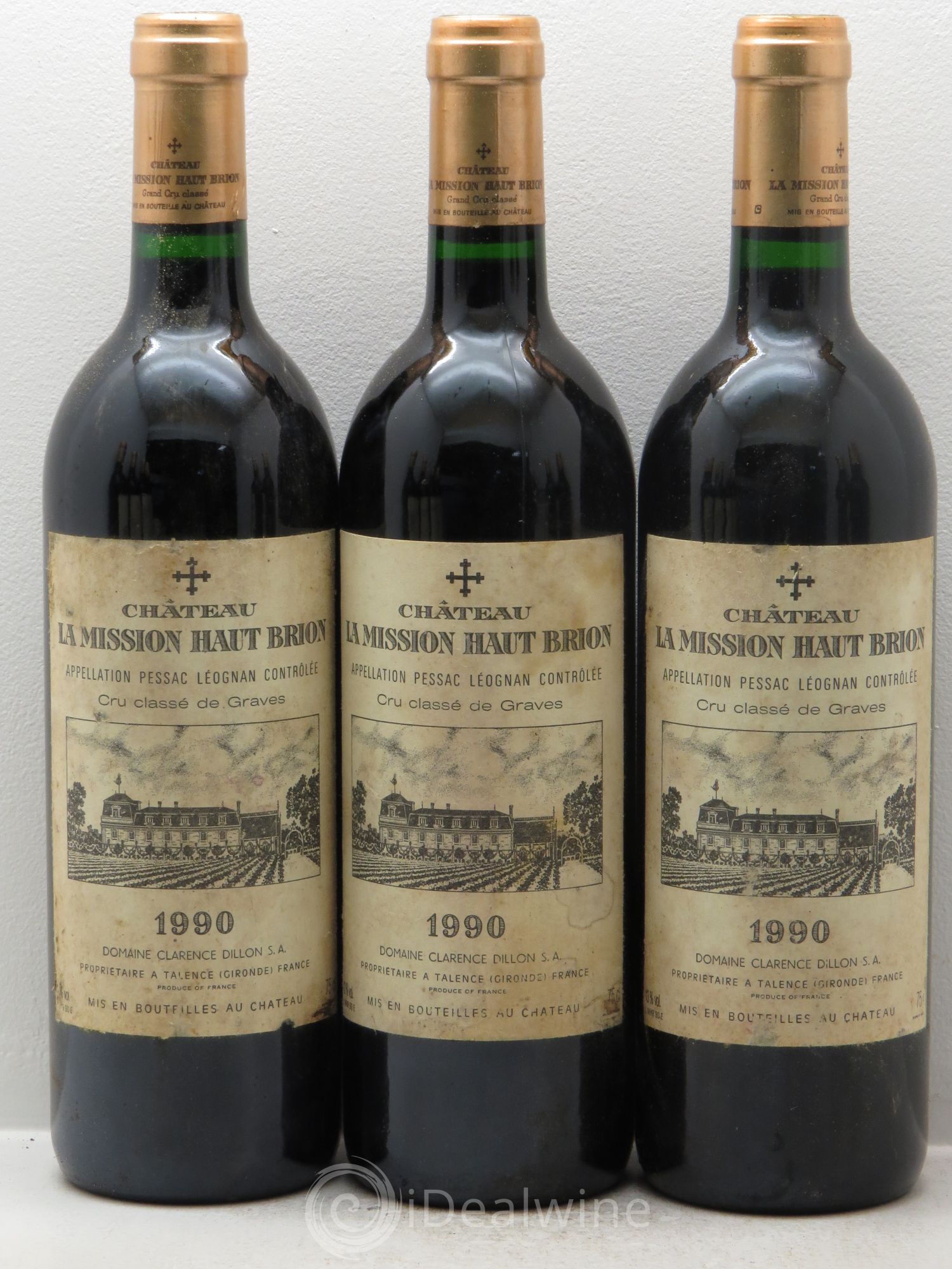 Château la Mission Haut-Brion Cru Classé de Graves 1990 - Lot de 12 bouteilles - 2