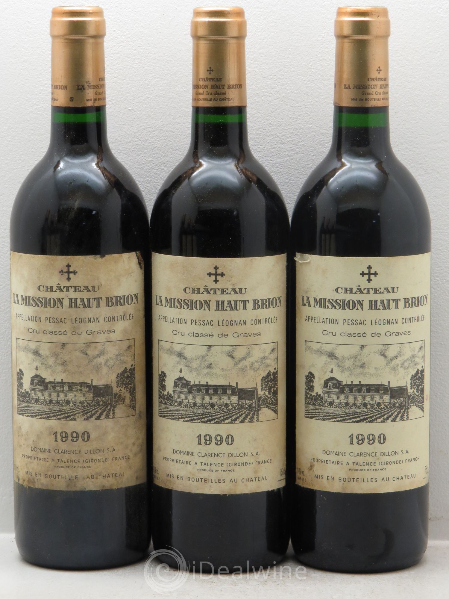 Château la Mission Haut-Brion Cru Classé de Graves 1990 - Lot de 12 bouteilles - 3