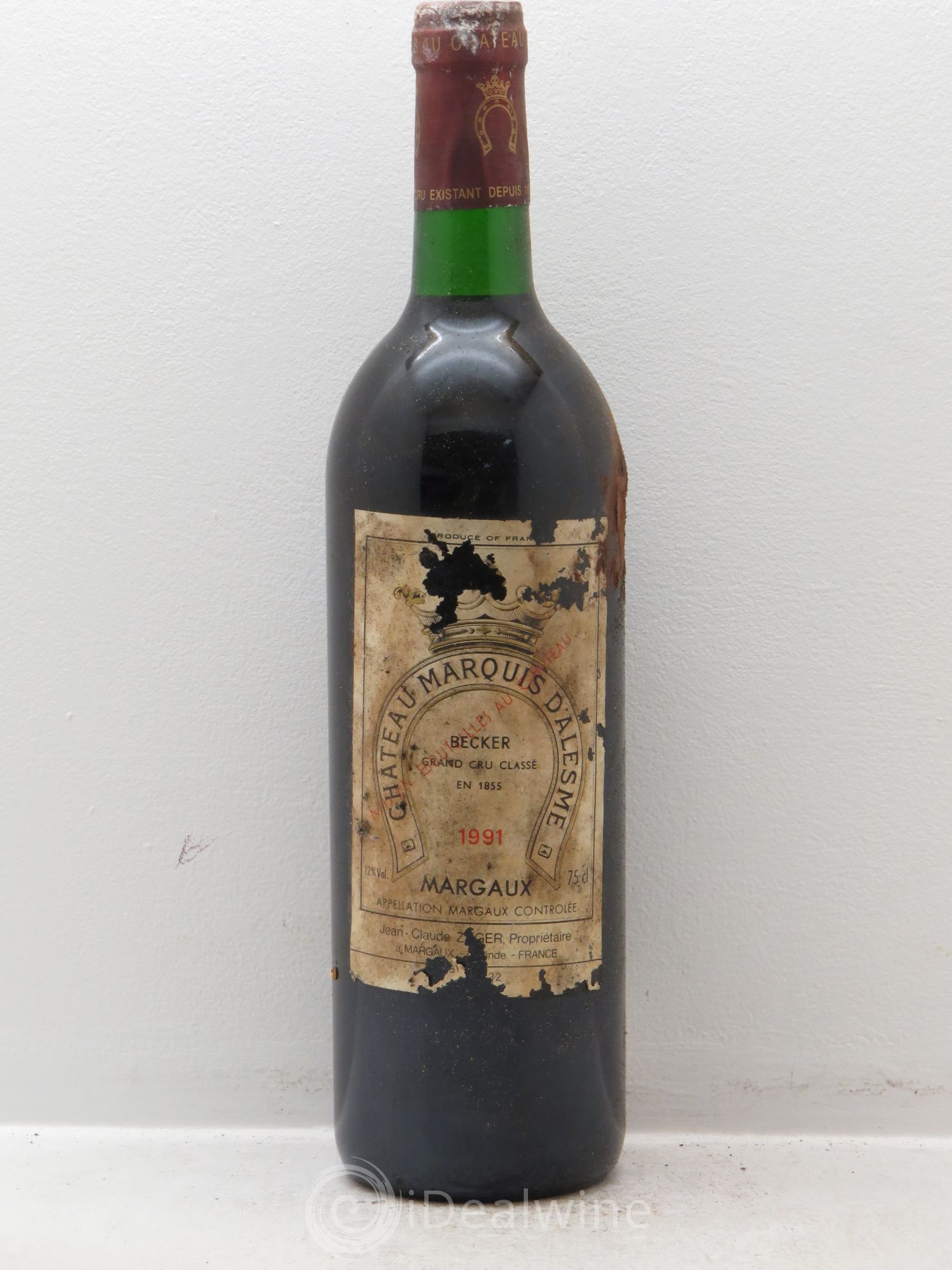 Château Marquis d'Alesme 1991 - Lot de 12 bouteilles - 0