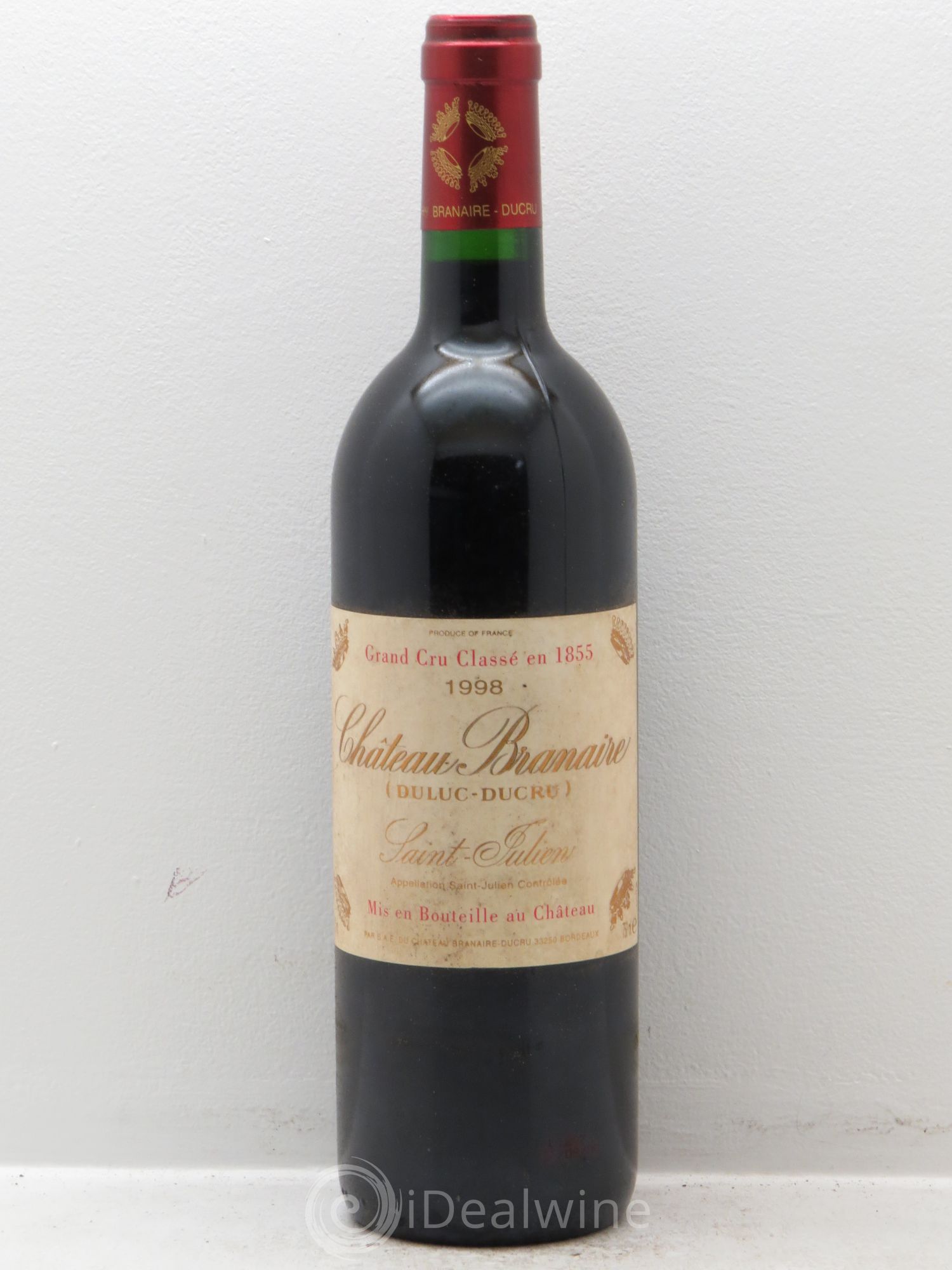 Château Branaire Ducru 4ème Grand Cru Classé 1998 - Lot de 12 bouteilles - 0