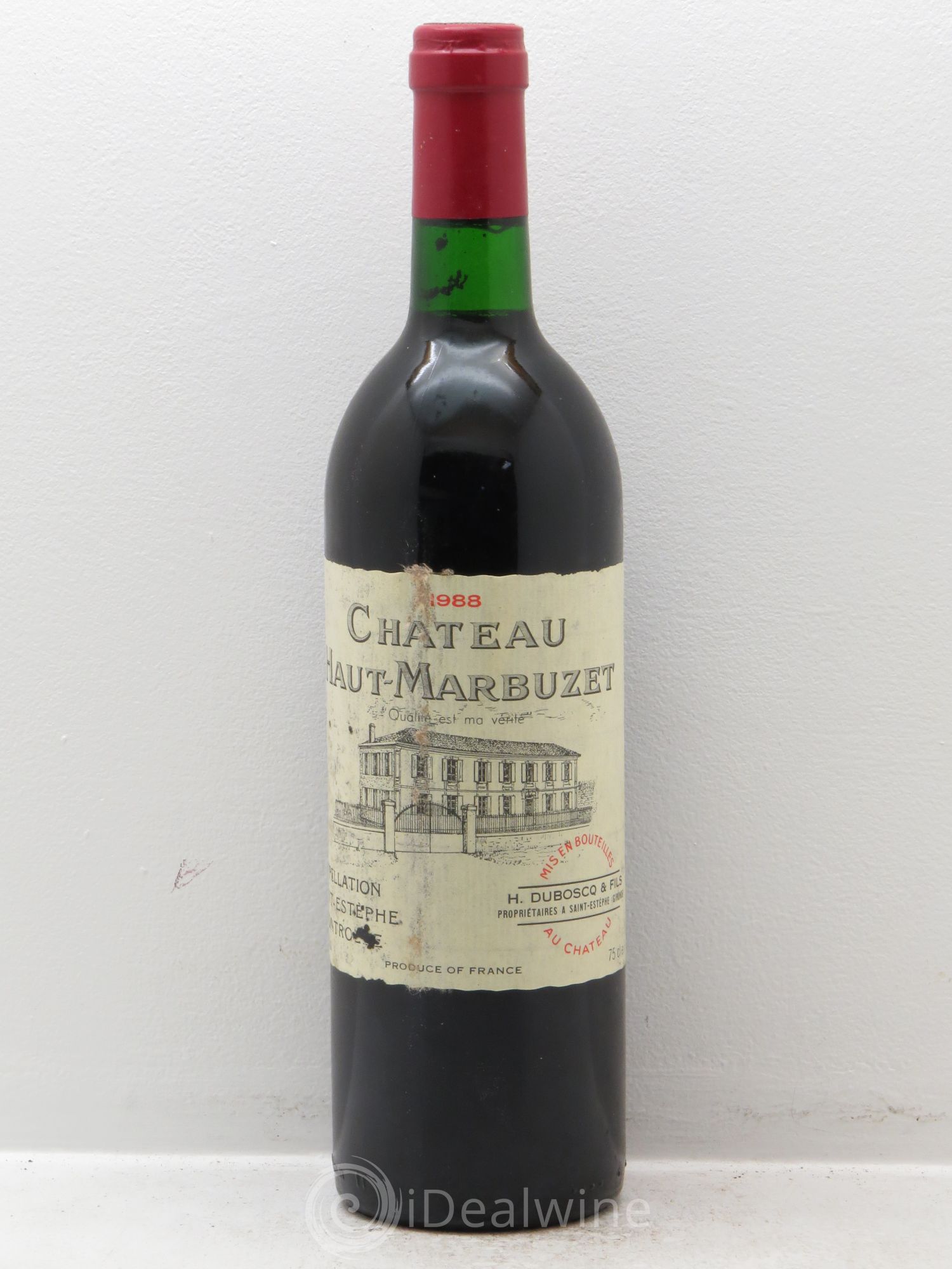 Château Haut Marbuzet 1988 - Lot de 12 bouteilles - 0