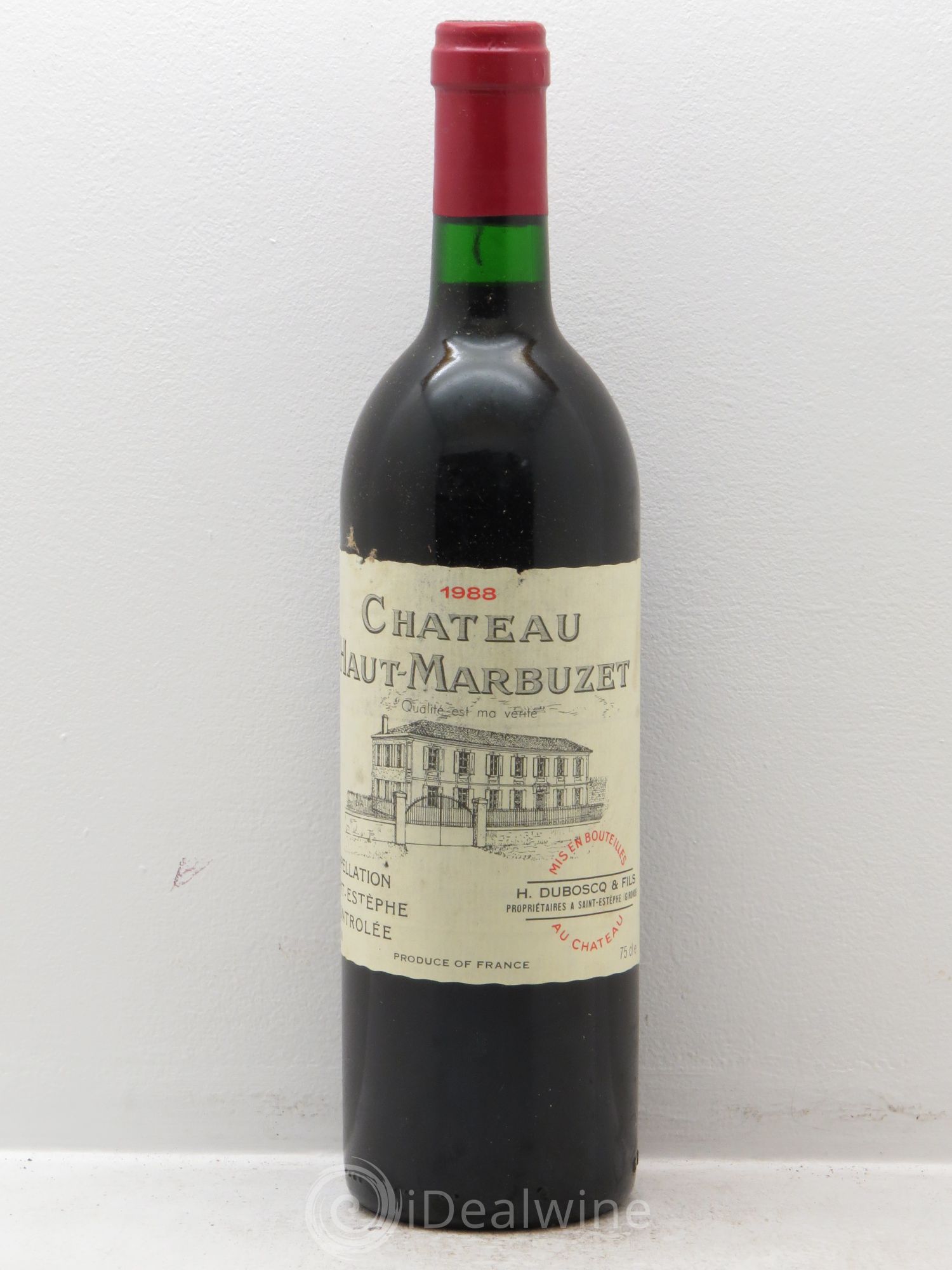 Château Haut Marbuzet 1988 - Lot de 12 bouteilles - 0