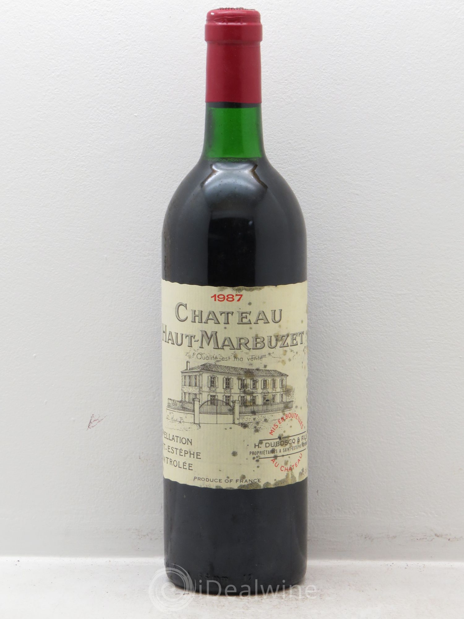 Château Haut Marbuzet 1987 - Lot de 12 bouteilles - 0