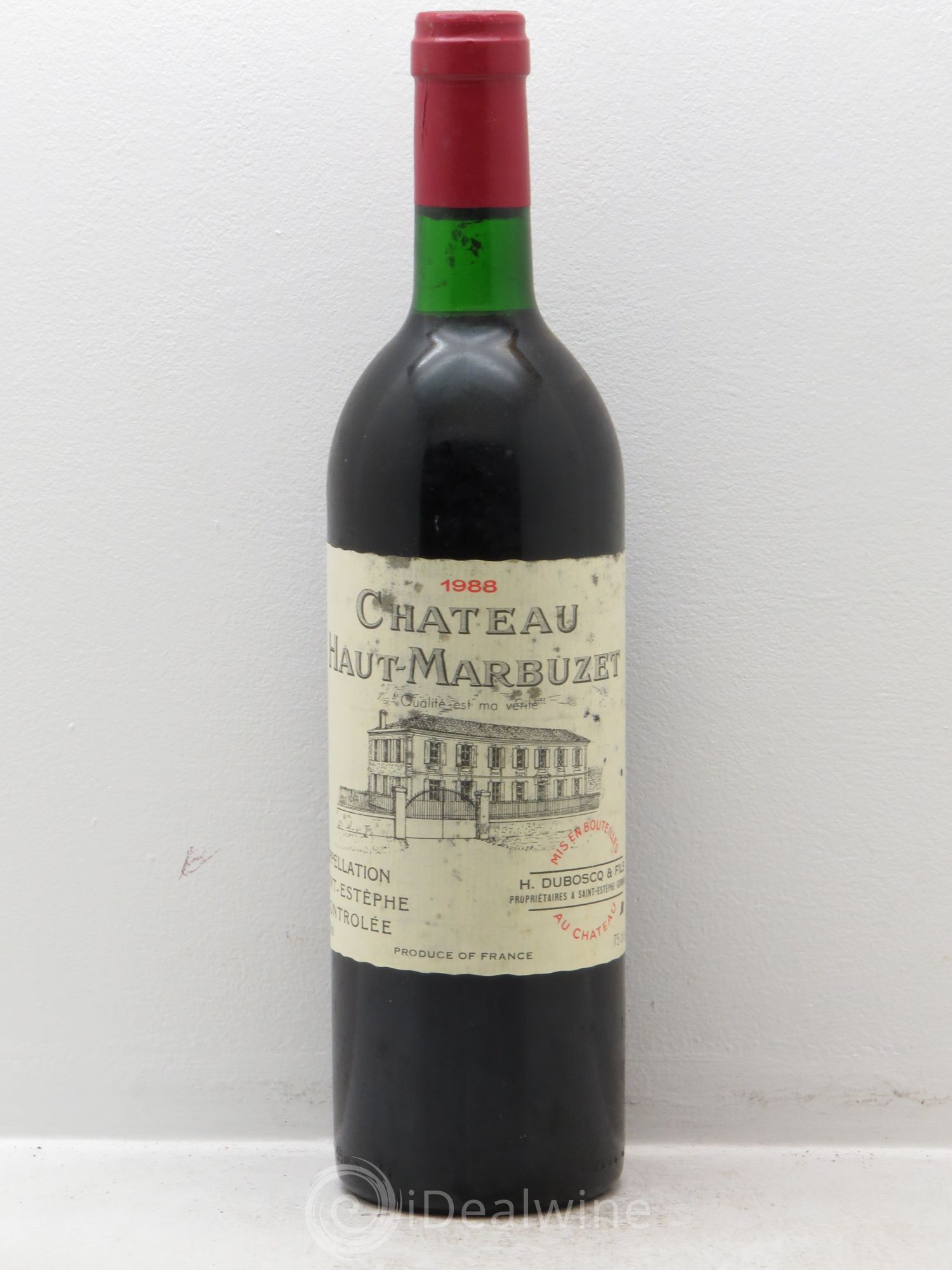 Château Haut Marbuzet 1988 - Lot de 12 bouteilles - 0