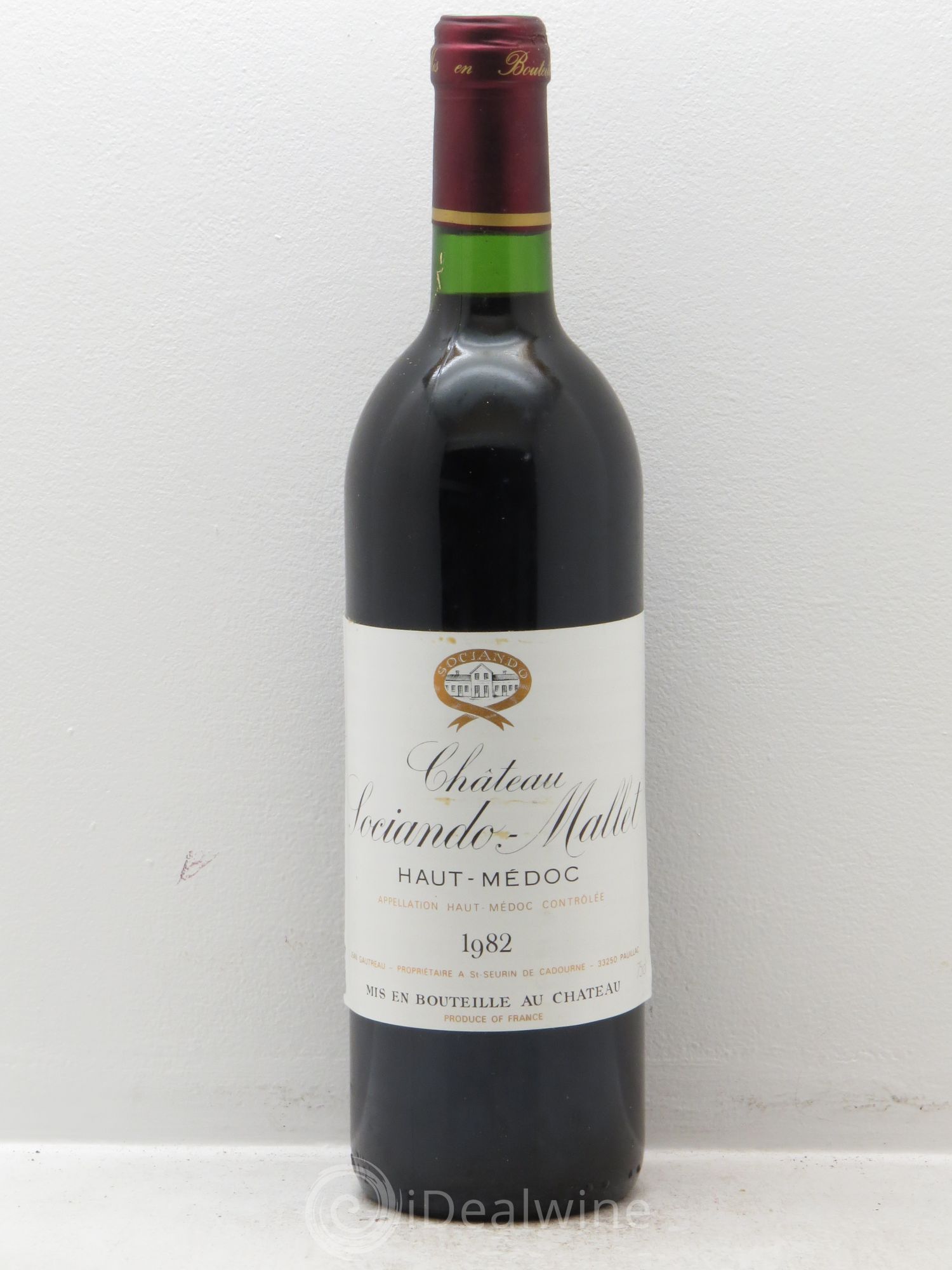 Château Sociando Mallet 1982 - Lot de 6 bouteilles - 0
