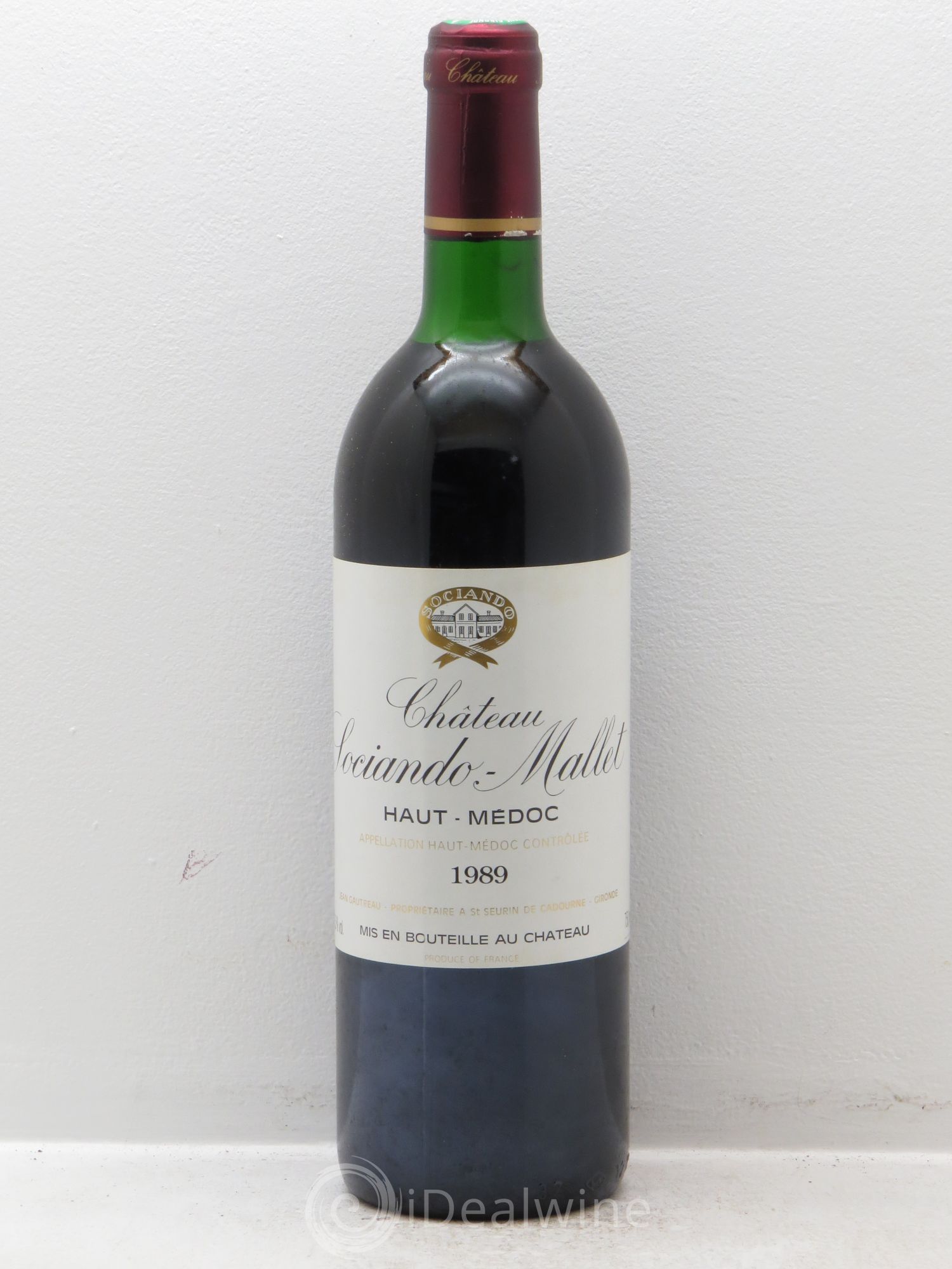 Château Sociando Mallet 1989 - Lot de 12 bouteilles - 0