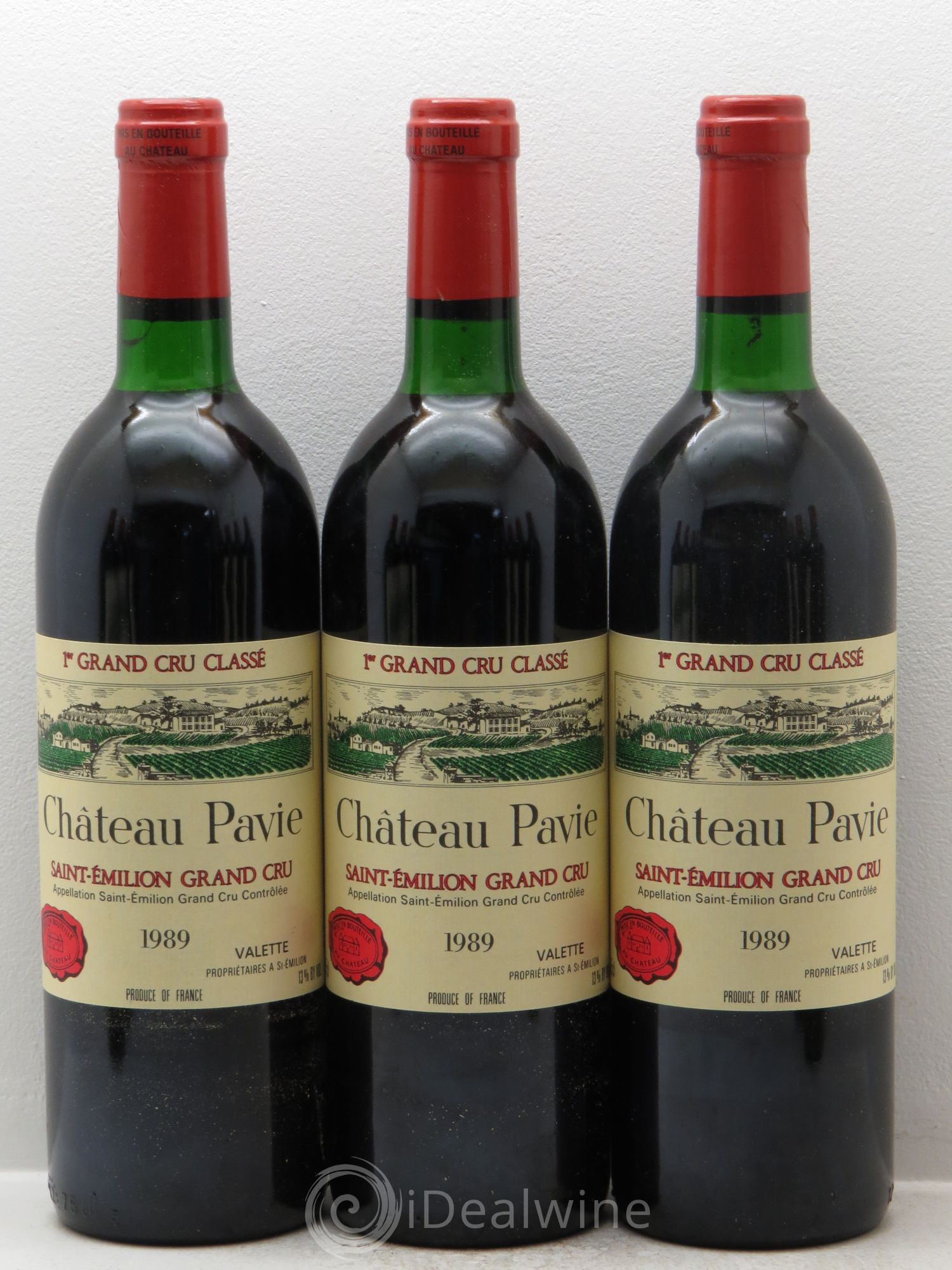Château Pavie 1er Grand Cru Classé A 1989 - Lot de 12 bouteilles - 1